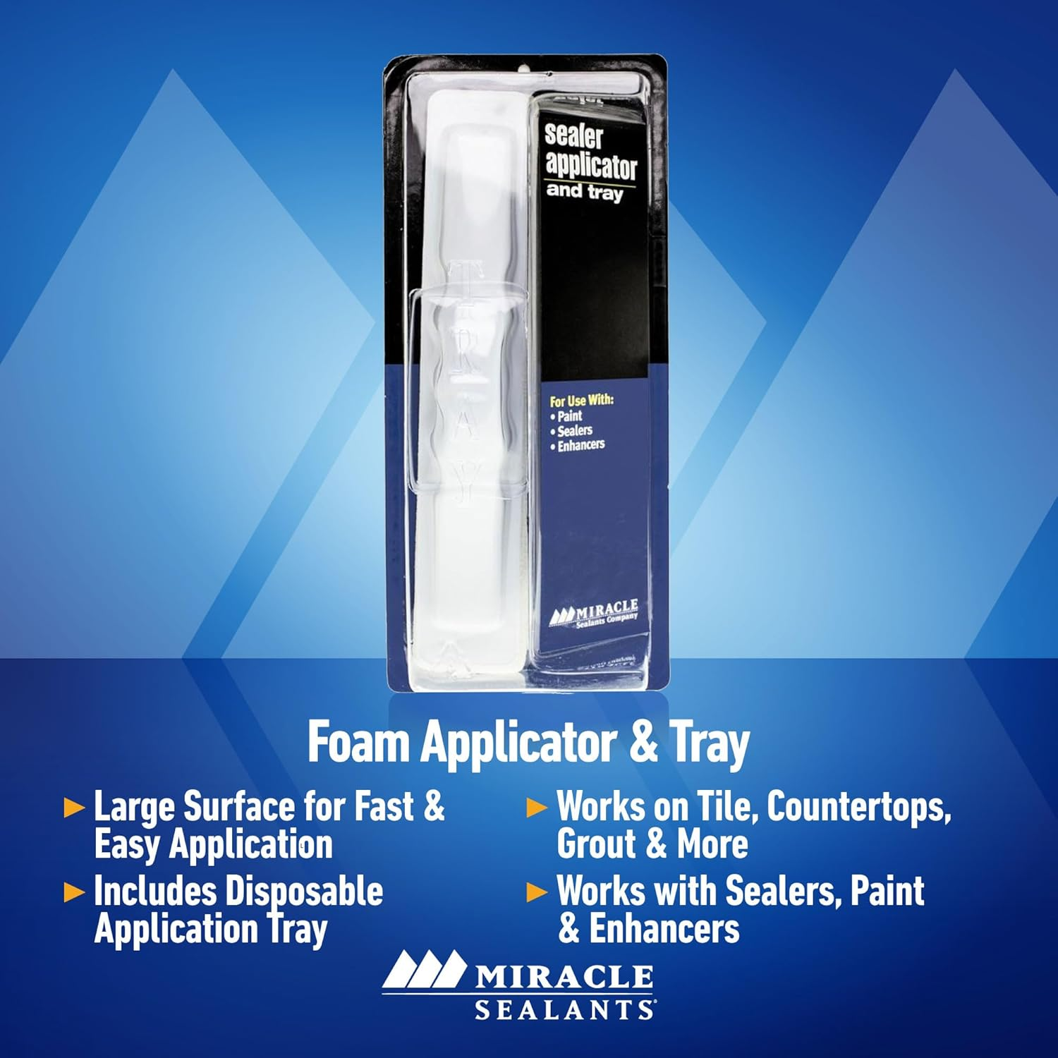Miracle Sealants APLTRAY8 Mira Brush Applicator & Tray, Single image number 1