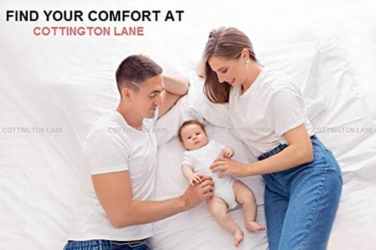 Cottington Lane 4 Piece Eastern King Size Sheet Set 76 X 80, Luxury Hotel Quality 100% Egyptian Cotton Bed Sheets with 16 Inch Deep Pocket Snug Fit Smooth Sateen Weave, Sage Solid image number 2