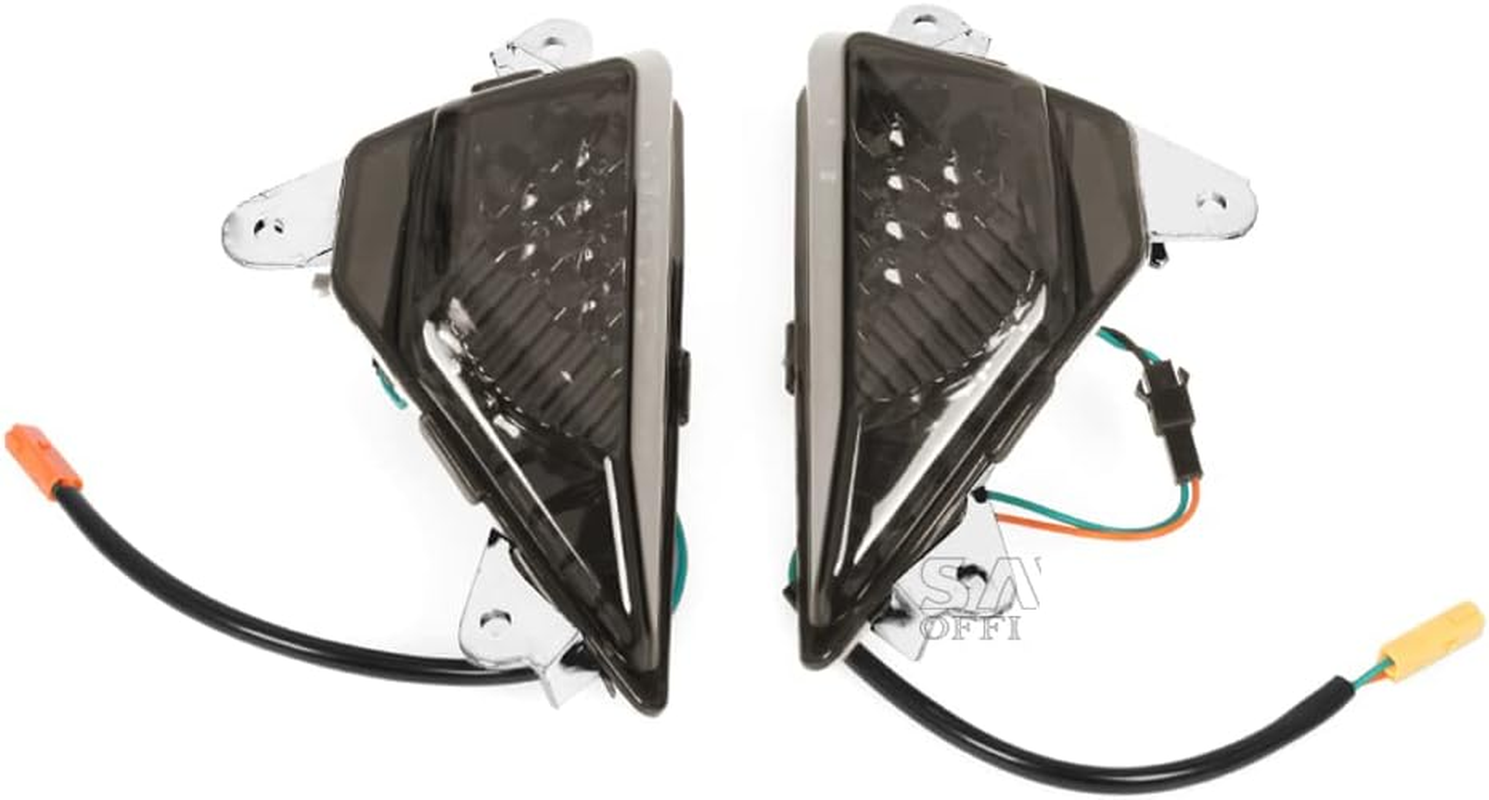 Front LED Turn Signal Indicator for NINJA 250 300 400 650 1000/SX ZX6R 2013-2023 Z1000SX Motorcycle Accessories Light (Smoke)