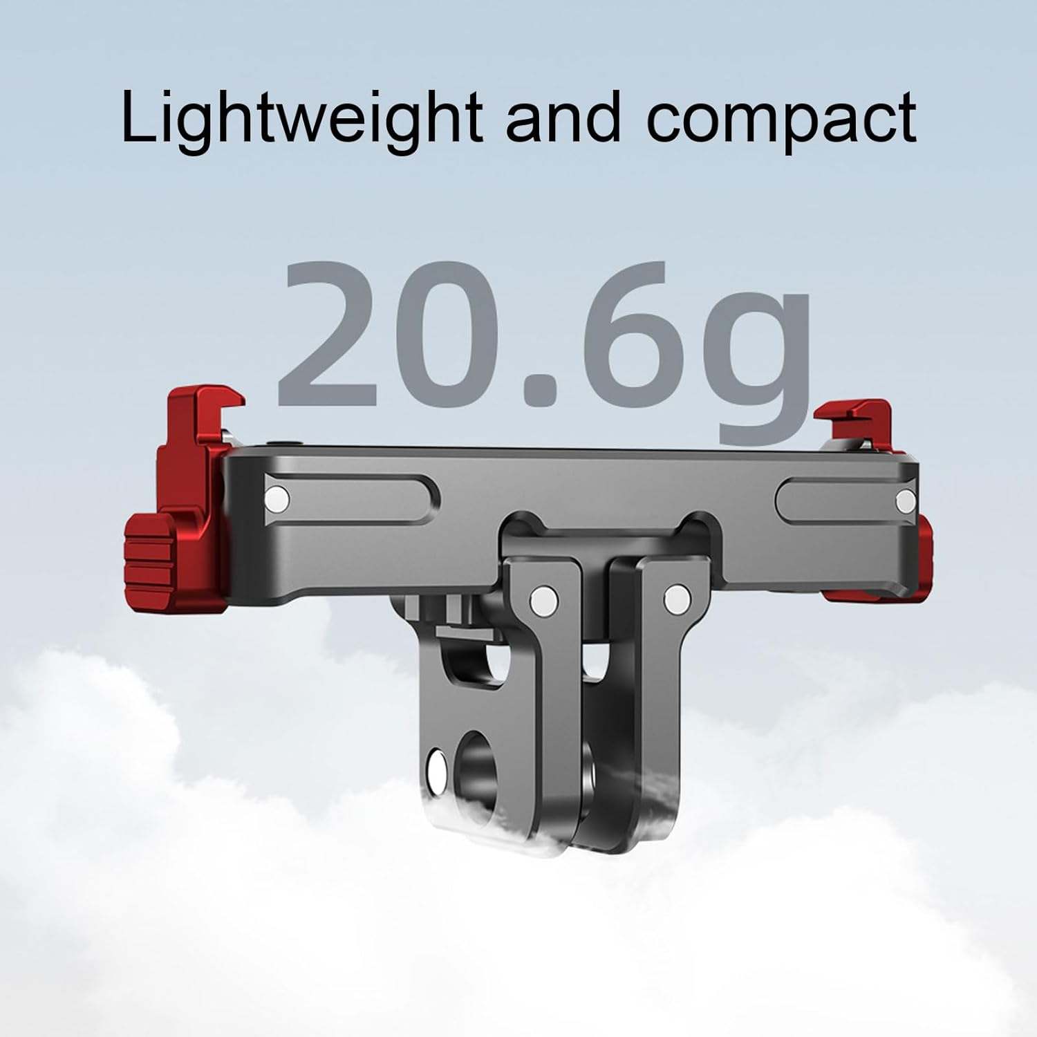 Wisoqu Magnetic Quick Release Adapter Mount Fit for Insta360 Go Ultra, Aluminum Alloy Extension Base with Foldable 2-Prong Interface & 1/4" Screw Hole image number 5