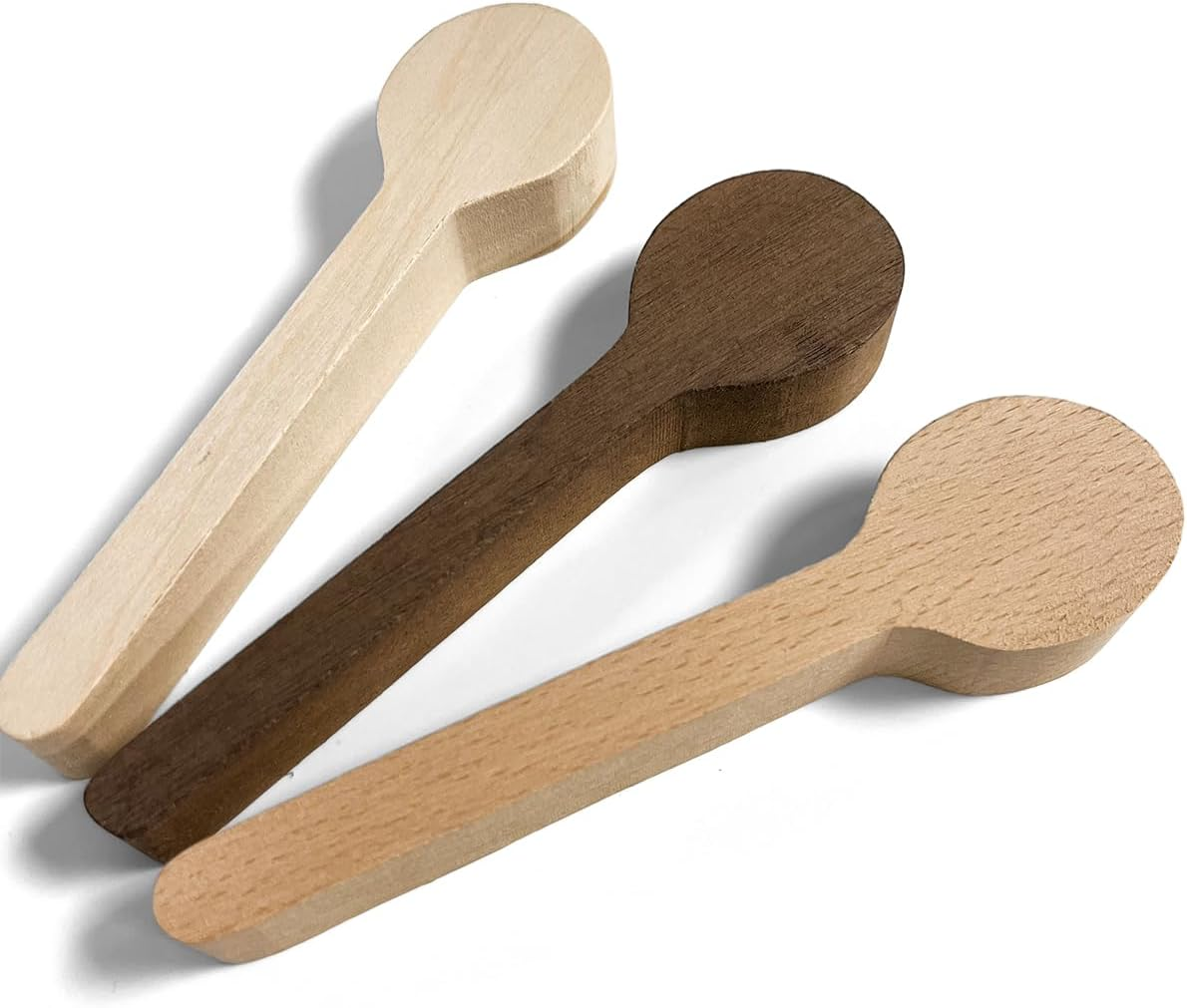 NILLOS Wood Carving Spoon Blank Set, 3 PCS Unfinished Wooden Spoon for Beginner Expert DIY Wood Craft (16X4 Cm/6.29X1.57 In) image number 3