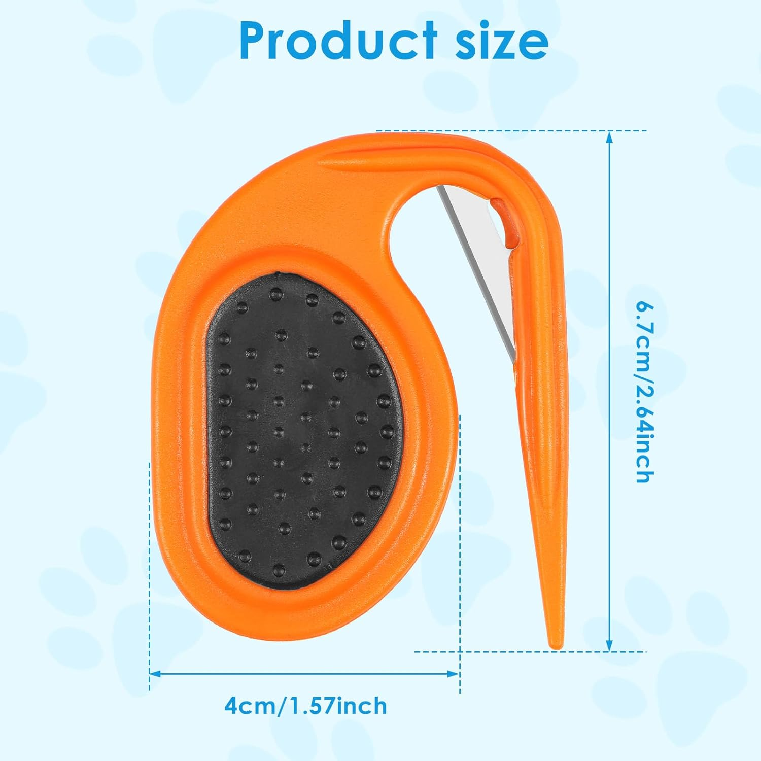 4Pcs Pet Knotting Comb,Dogs Cats Grooming Combs,Stainless Steel Cats Knotting Comb,Pet Grooming Cutter,Reusable Pet Dog Shedding Brush for Dog Cats Removing Tangled and Loose Hair image number 3