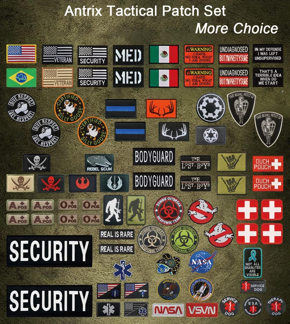 Antrix Tactical Morale Patch Holder Display Board - Wall Panel Frame with Military Hook and Loop Backing - 43.5X27.5