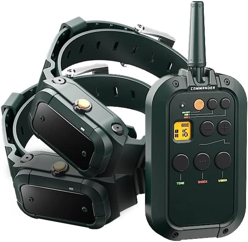 HW900 Waterproof Outdoor Dog Training Collar for Medium to Large Dogs with Remote, Beep Tone, Vibration, and Bark Control (2 Collars) image number 5