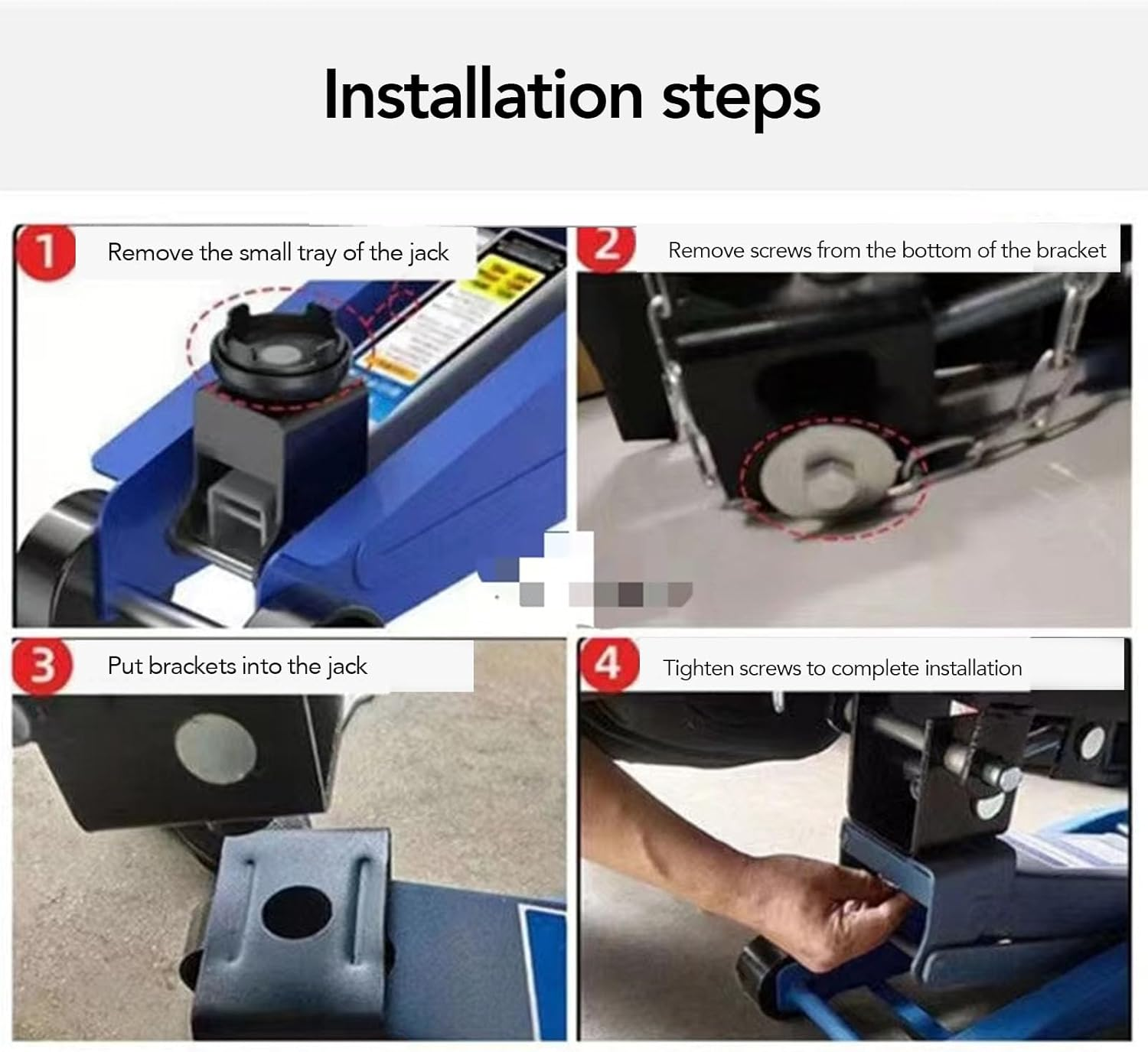 Cryfokt Transmission Jack Adapter, Truck Transmission Jack Adapter Strong Load Capacity for Auto Repair