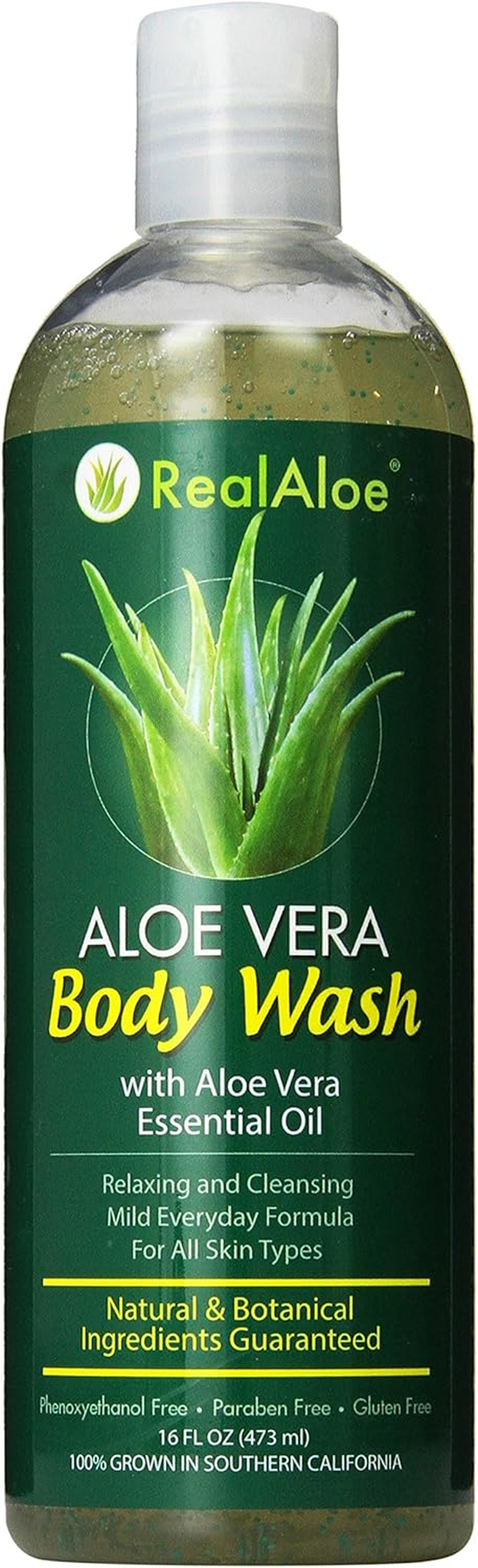 Real Aloe Body Wash, Aloe Vera, 16 Fluid Ounce