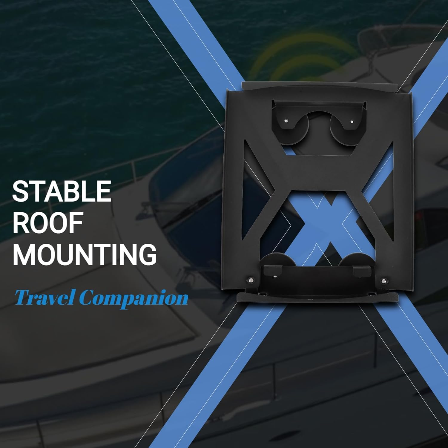 Starlink Mini Flat Mount Kit, Satellite Mini Car Mount, Magnetic Quick Release Roof Mount Kit, Starlink Mounting Bracket for RV, Boat, Yacht, 66 Lbs Pull Force per Fulcrum image number 4