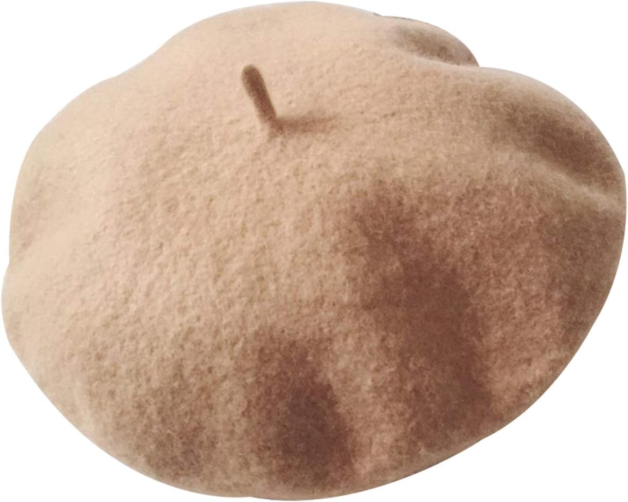 Legou Wool Solid Color Parent-Child Beret