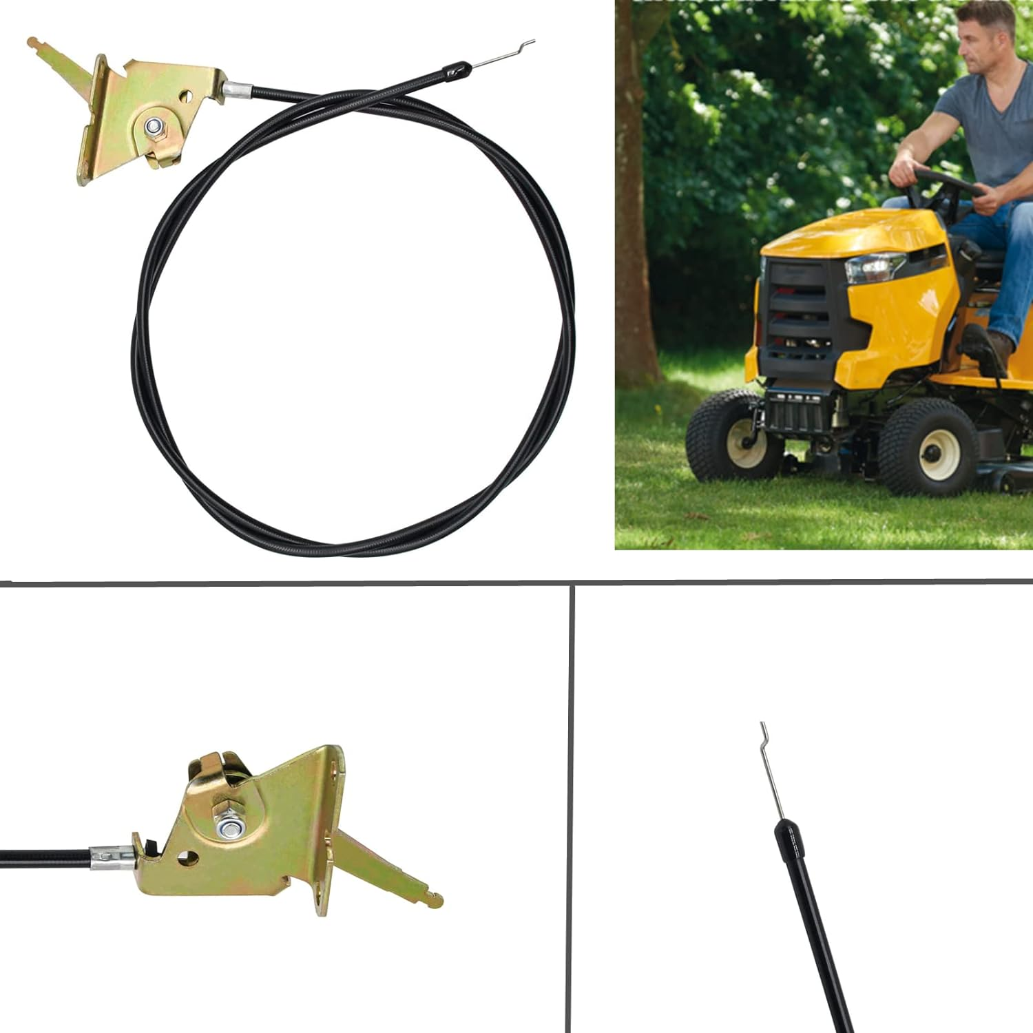 1-633696 633696 Throttle Control Cable Fits for Exmark Toro Z-Master ASM 290-795 12218 Lazer Z Zero Turn Lawn Mowers image number 4