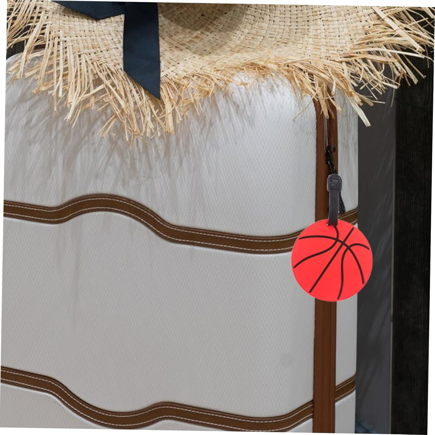 NIYANGLE 5Pcs Soft PVC Luggage Tags for Sports Soccer Baseball Football Volleyball Basketball Outdoor Sports Accessories image number 1