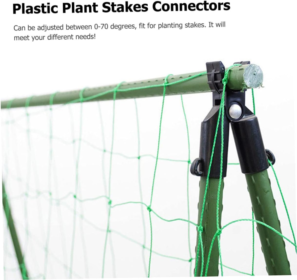 10Pcs Connection Tube Connectors Gardening Bracket Connectors Degrees Clips for Plant Supports