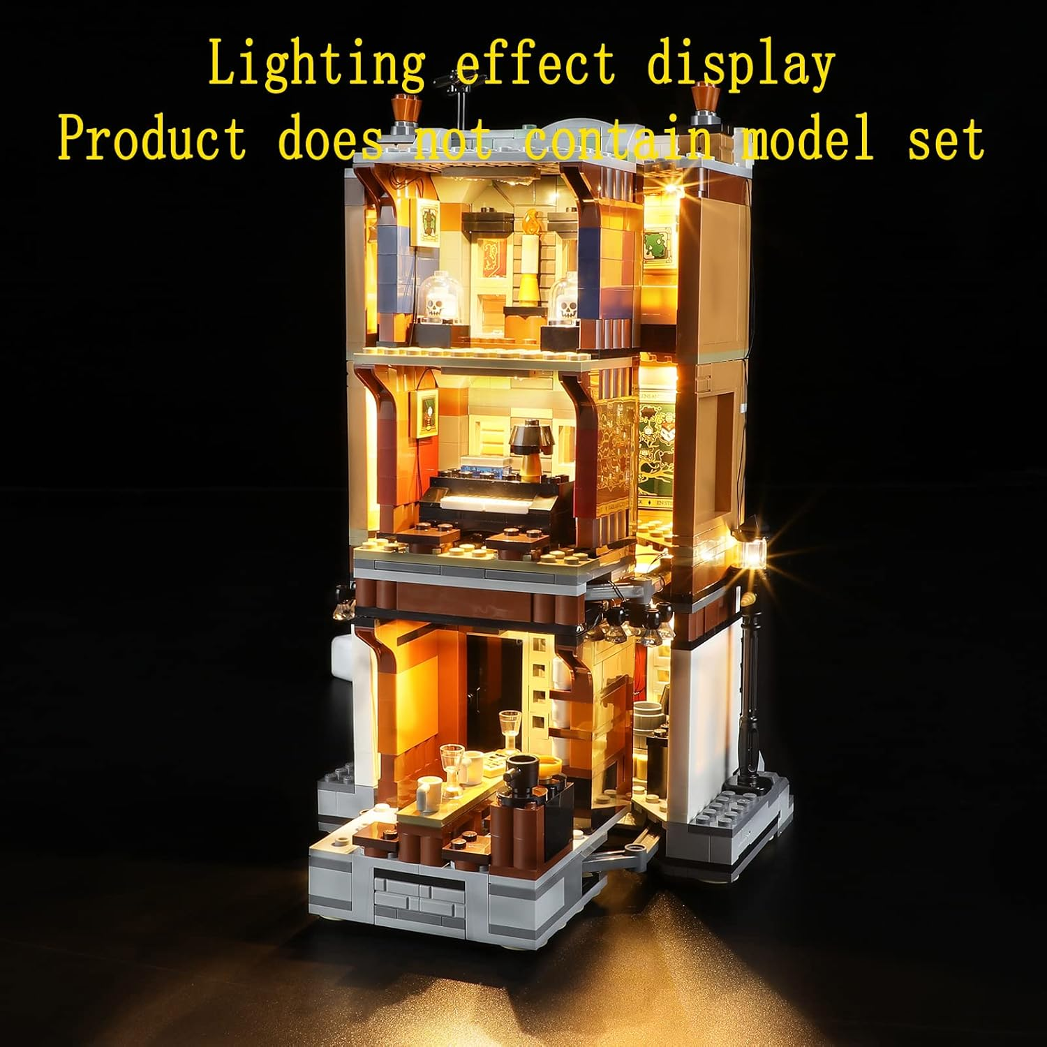 GEAMENT LED Light Kit Compatible with  Harry Potter 12 Grimmauld Place - Lighting Set for 76408 Building Model ( Set Not Included) image number 1