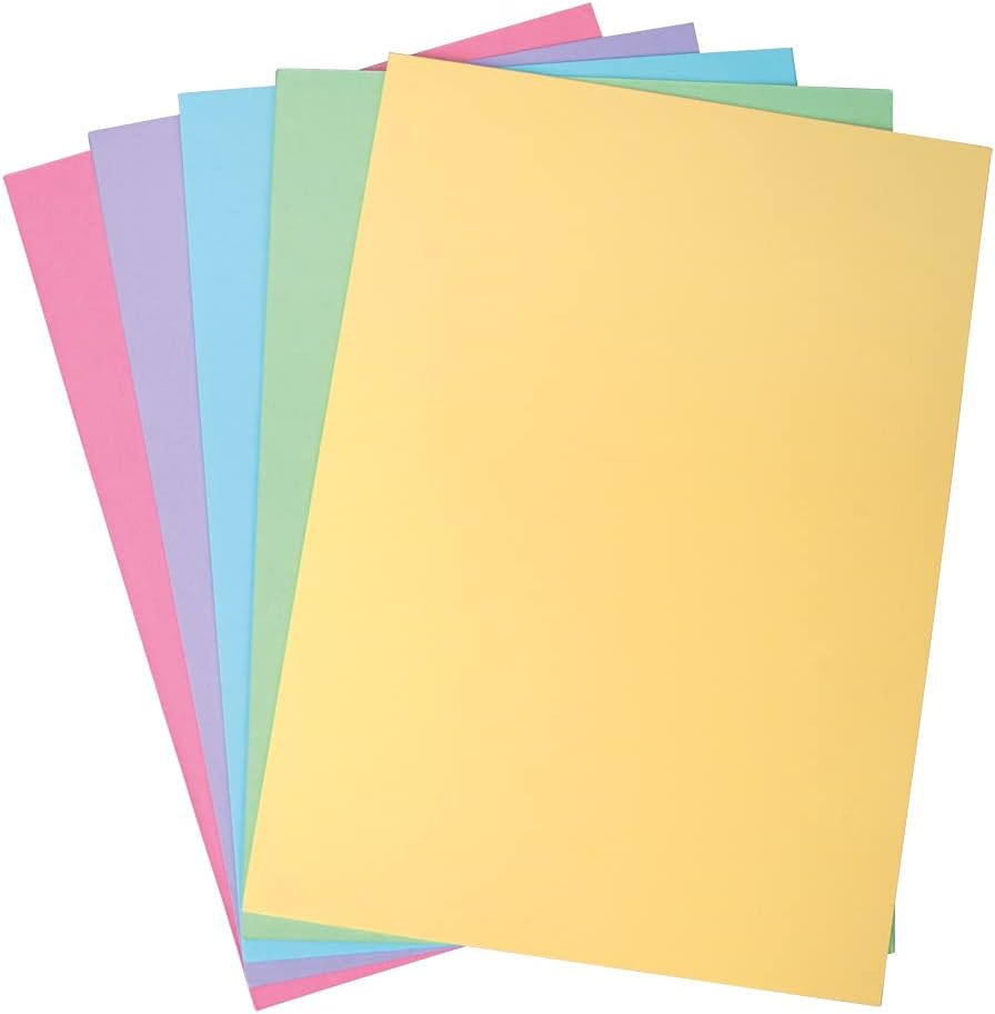 Rayher Craft Cardboard, Colour-Sor.Fsc Mix Cred, Pastel, 5 Colours, DIN A4, 180G%M2 50Sheets, 67373685 image number 3