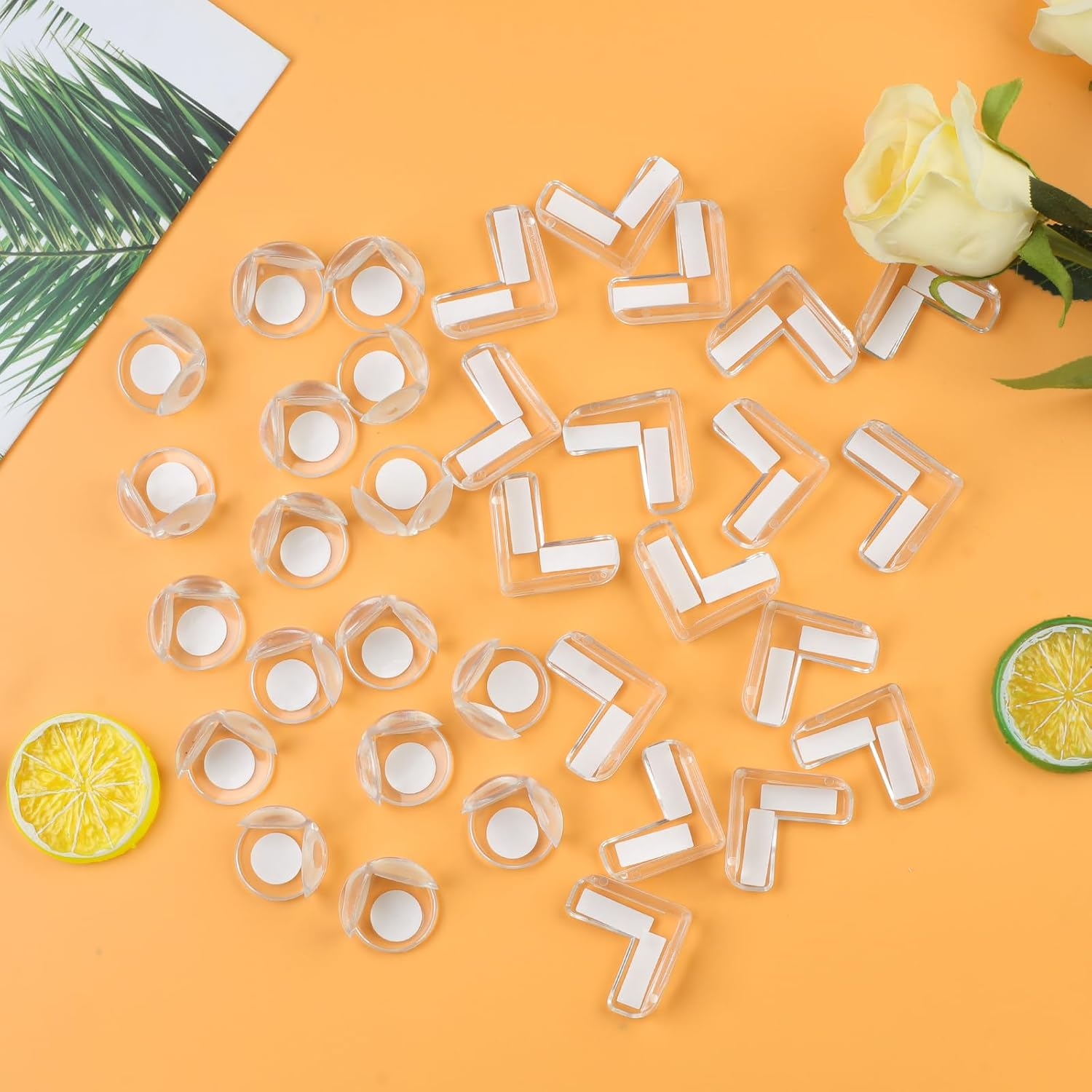 Corner Protector, 40 Pack 2 Shapes Proof Corners and Edges, Clear Table Corner Covers Baby, Baby Corner Protector Guards, Corner Guards for Table Edges & Sharp Corners image number 3