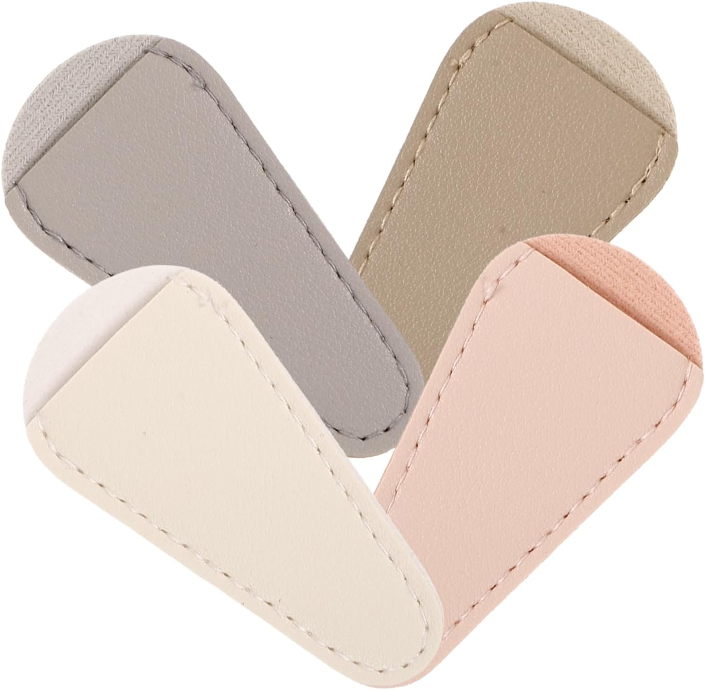 4Pcs Nail Cuticle Scissor Covers Soft PU Protective Caps for Manicure Nipper Tweezers Salon Tool Safety Stylish and Practical Nail Care Accessory