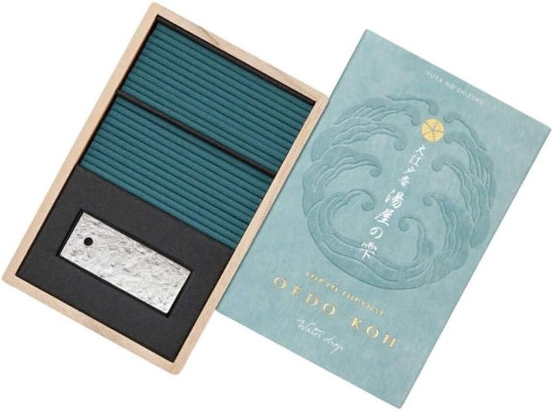 OEDO-KOH - Water Drop 60 Sticks W/Incense Holder by Nippon KODO, Japanese Quality Incense image number 1