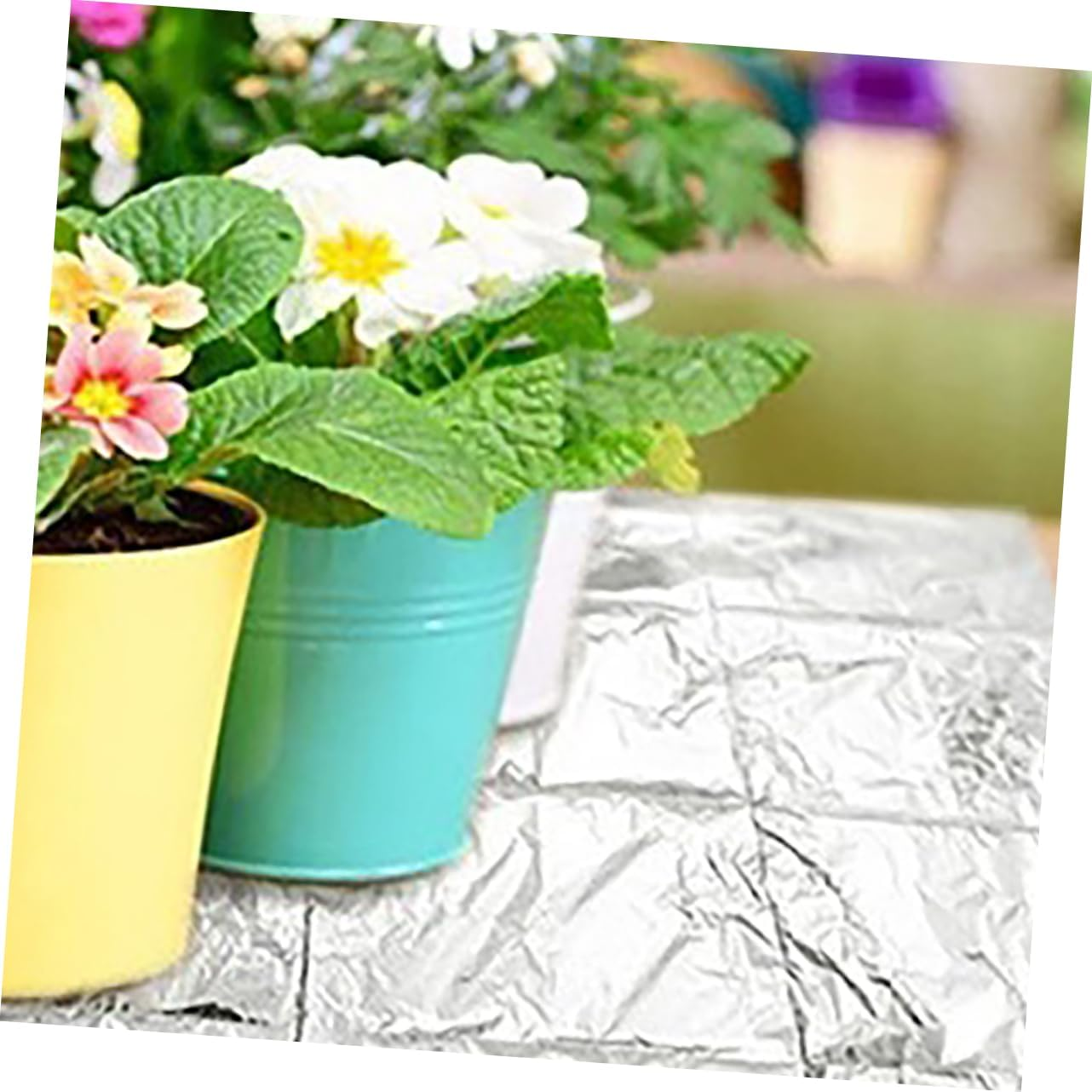 TOBBOMEY Gardening Film Tool Reflective Plant Film Emergency Thermal Blanket Greenhouse Sheet Insulation Warm Plant Growing Reflector Tear-Resistant image number 4