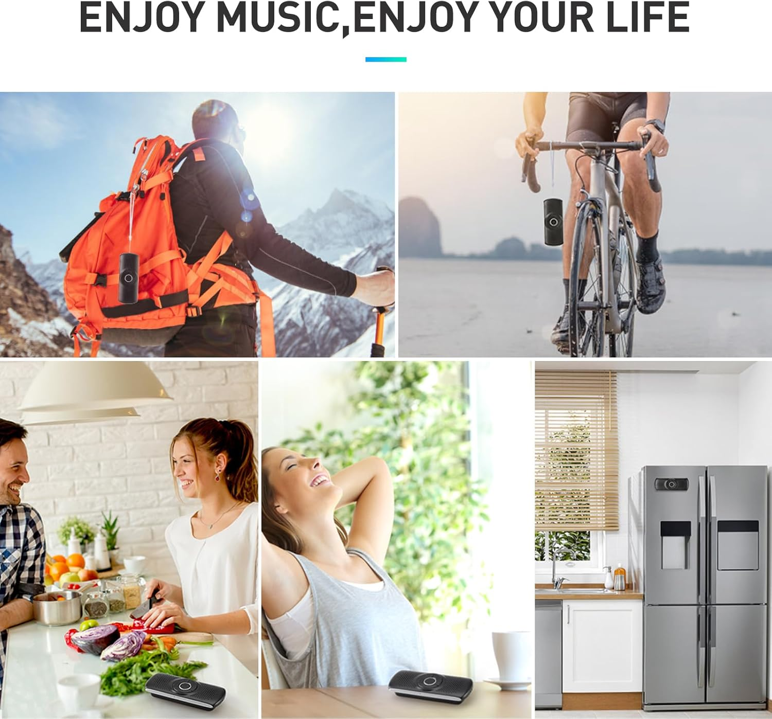 AGPTEK Car Speaker with Bluetooth 5.0, Hands Free Car Phone Kit for Calls, GPS & Music with TF Card Slot, Motion Auto On, Siri Google Assistant Support Wireless Car Visor Clip Speakerphone image number 5