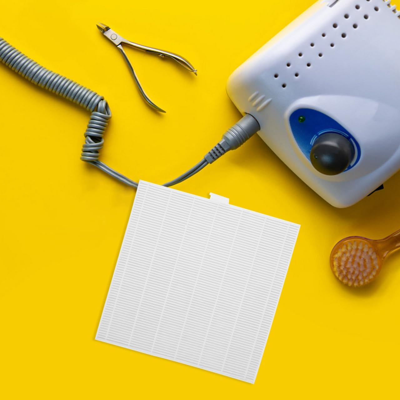 Healeved Pack of 2 Filters for Nail Sucker Manicure Professional Nail Vacuum Cleaner for Replacement Filter Accessories for White Plastic Manifold Parts image number 2