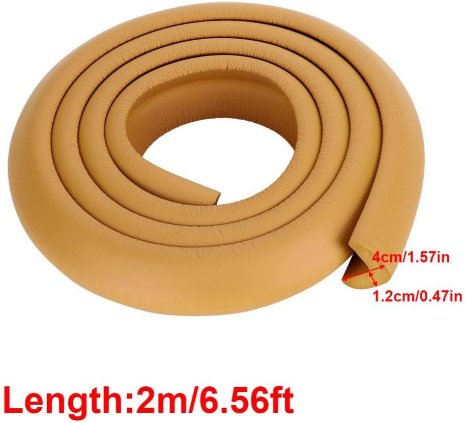 Baby Proofing Edge and Corner Guards 2M Kids Safety Protector Toddlers Kids Child Children Protector for Fireplace, Table, Stair, Cabinet Home(Brown) image number 1