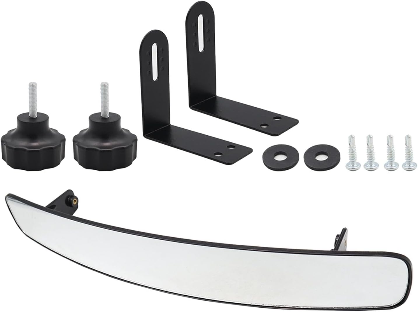 Magideal Golf Cart Rear View Mirror, Convex Golf Cart Mirror, 60X428Mm, Easy to Install,Accessory Assembly,Replaces, Golf Cart Panoramic Rear View Mirror image number 2