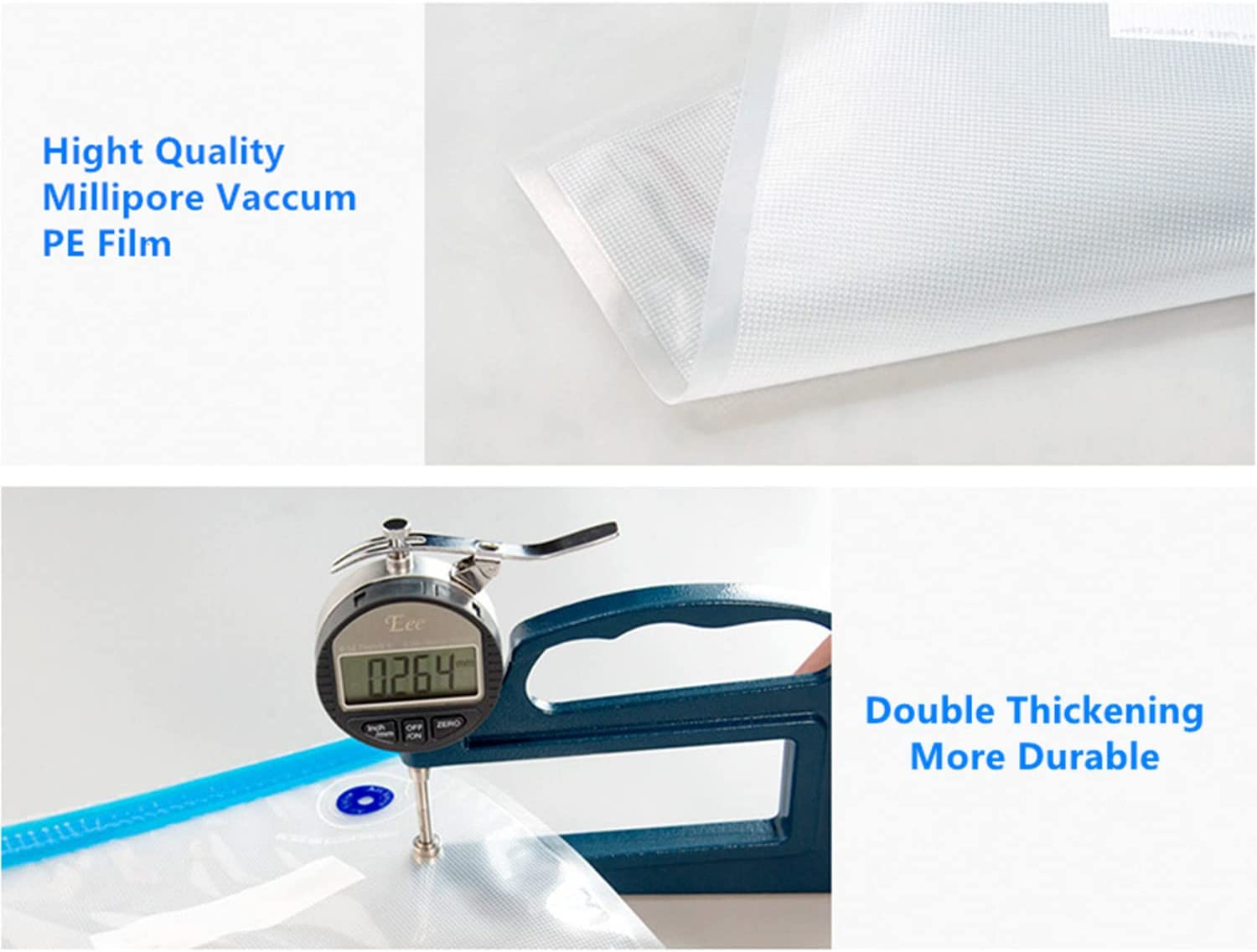 Reusable Sous Vide Bags Vacuum Storage Sealed Bags Bpa-Free for Food Storage, Sous Vide Cooking,Filament Storage 3 Sizes 15 Bags image number 3