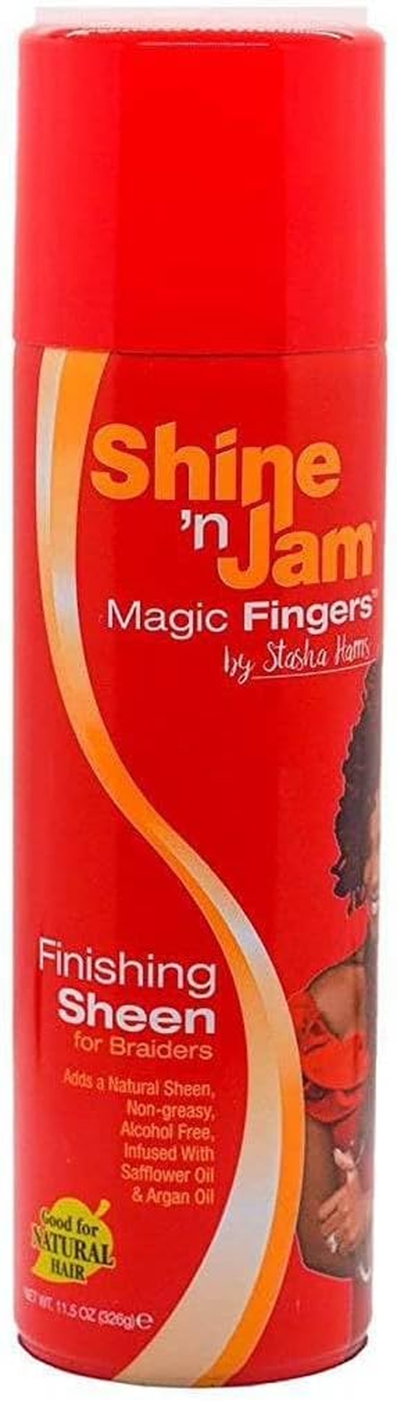 Ampro Shine-N-Jam Magic Fingers Finishing Sheen for Braiders (Pack of 1)