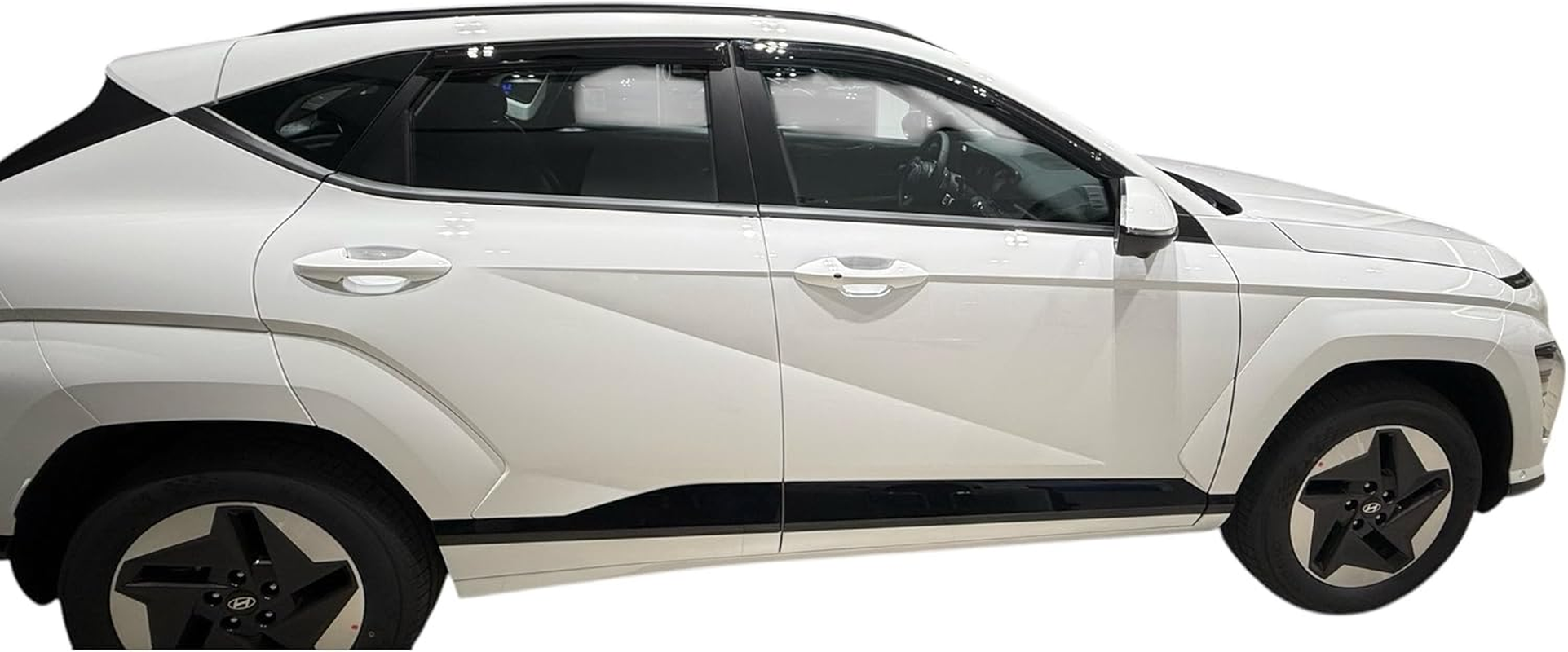 2024-2025 Tape-On Rain Guards Compatible with Hyundai Kona Side Window Visor Deflectors SE SEL Convenience N Line S Limited image number 5