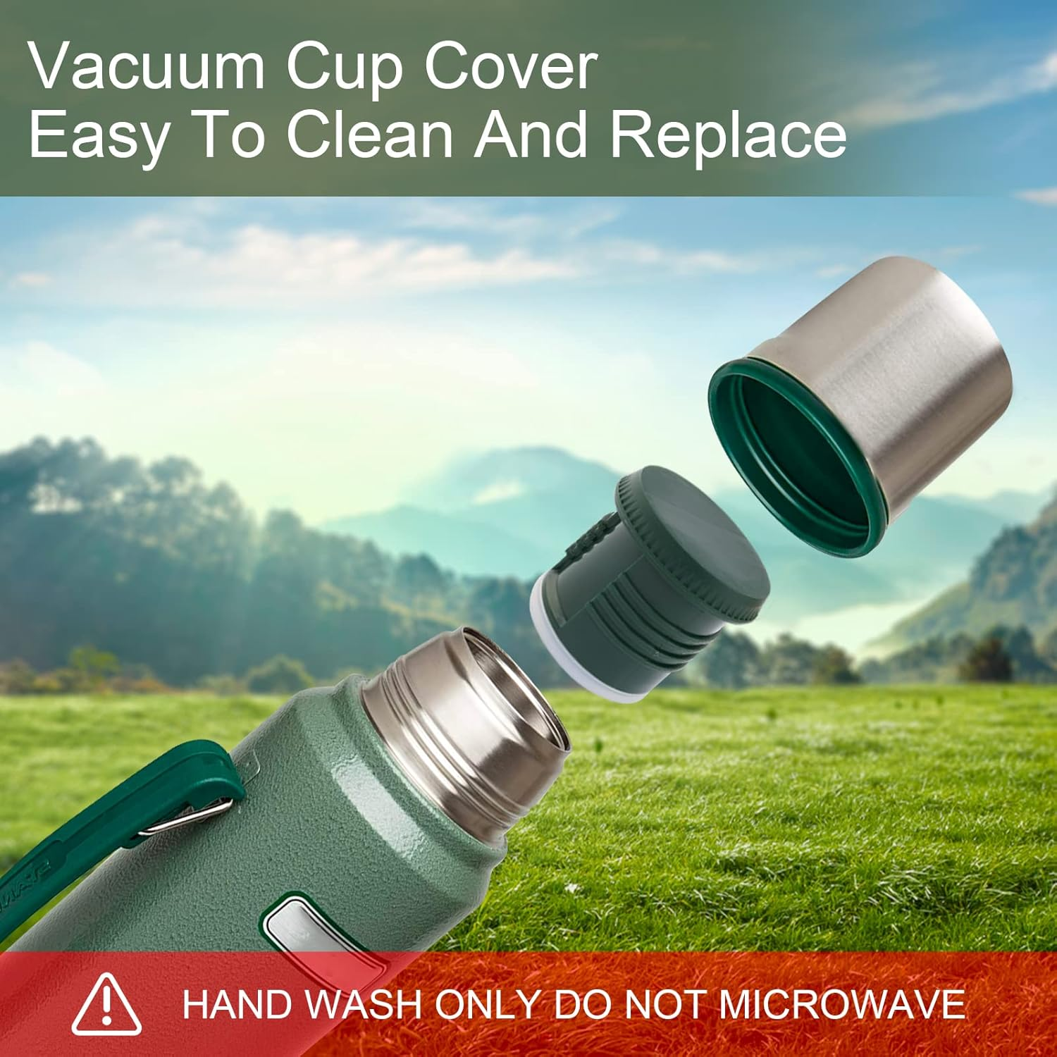 Parts Shop Replacement Thermoss Stopper for Stanley Classic Vacuum Insulated Wide Mouth Bottle (1.1 QT, 2 QT) image number 6