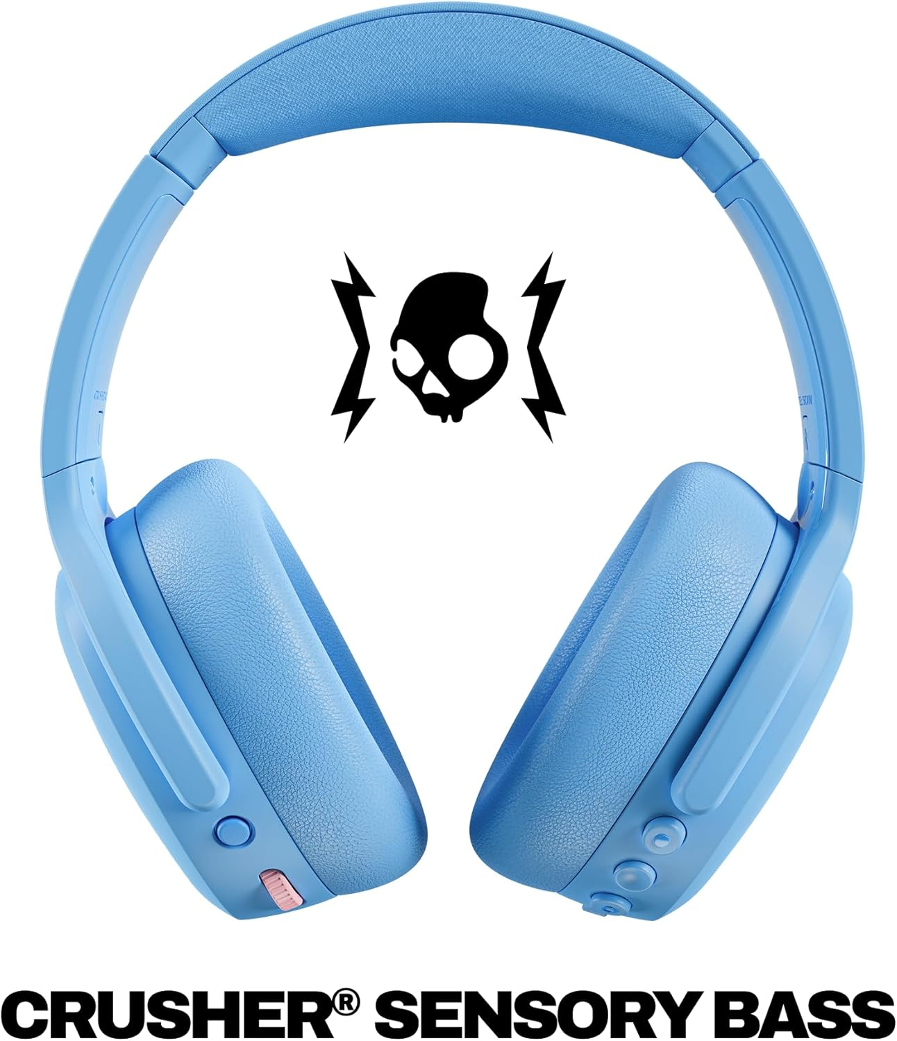 Skullcandy Crusher ANC 2 Over-Ear Noise Canceling Wireless Headphones with Sensory Bass and Extra Charging Cable, 50 Hr Battery, Microphone, Works with Bluetooth Devices - Preppy Summer Resort image number 2