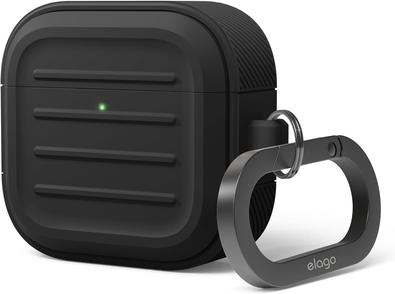 Elago Armor Case Compatible with Airpods 4Th Generation Case - Compatible with Airpods 4 Case, Carabiner Included, Supports Wireless Charging, Shock Resistant, Full Protection (Stone)