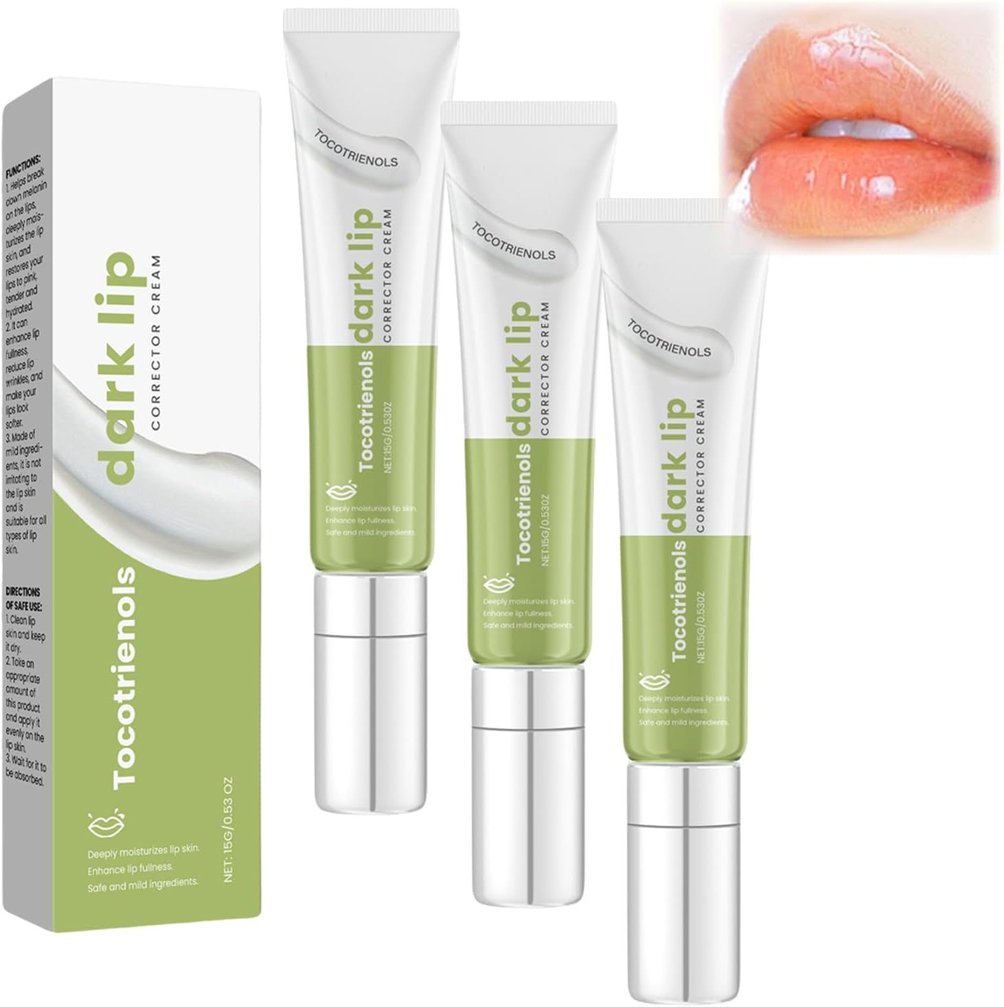 Dark Lip Corrector Cream, Lip Care Cream, the Formulated Is Mild and Suitable for All Skin Types, Lightening for Dark Lips, Refreshing Texture, Suitable for Both Men and Women (1Pcs)