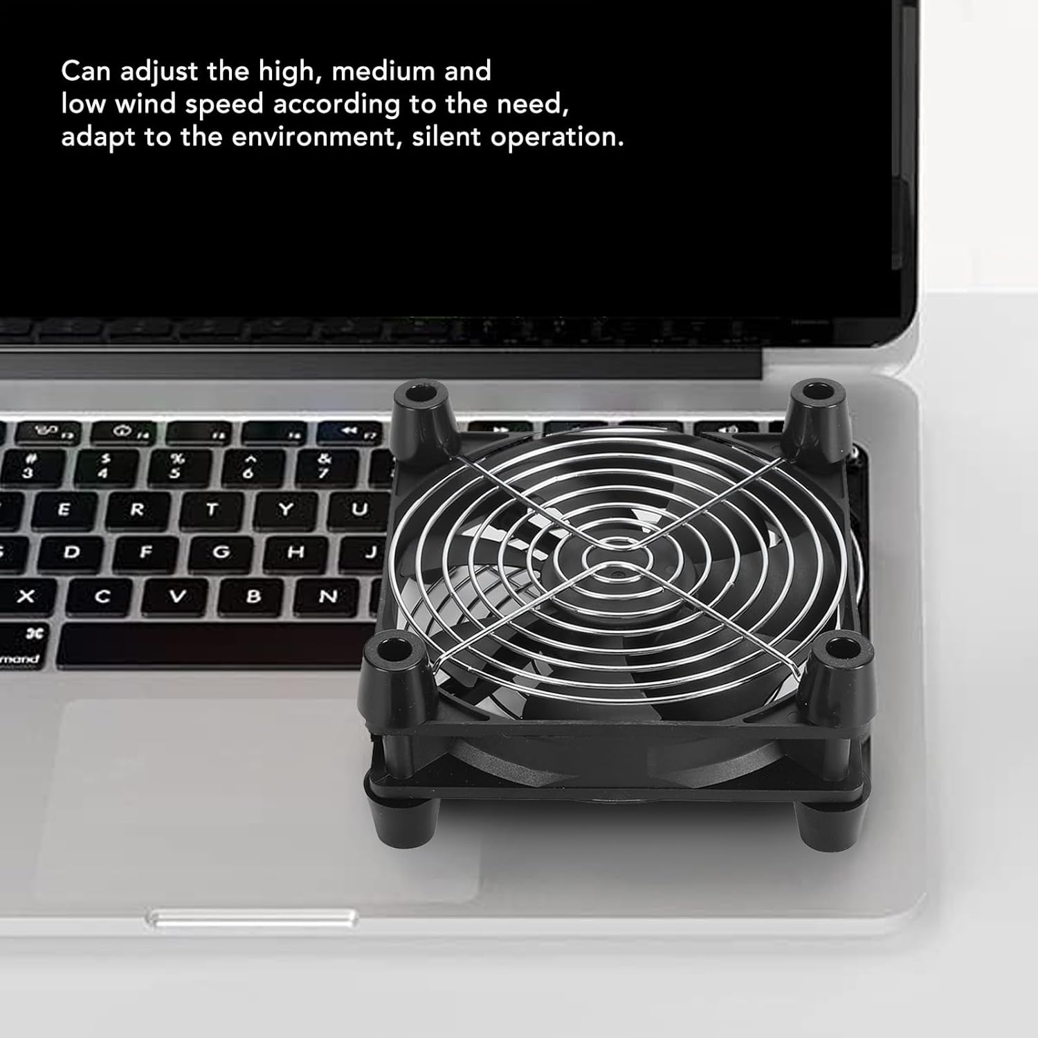 140Mm Computer Fan, USB Powered, Adjustable Speed, Silent Cooling, Dual Ball Bearings, Wide Applicability, Black, 5V 1.5W 2800RPM image number 3
