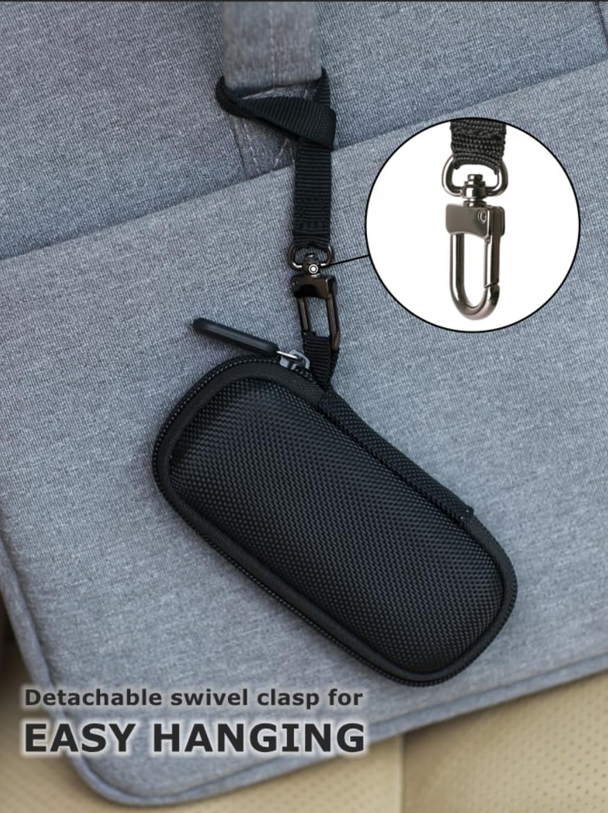 Ginsco Case for Kardiamobile 1-Lead Personal EKG Monitor Works with Most Smartphones, Hard Shell 1680D Oxford Carrying Case for Alivecor Kardiamobile 6L,Heart Monitor Travel Pouch with Carrying Strap image number 3