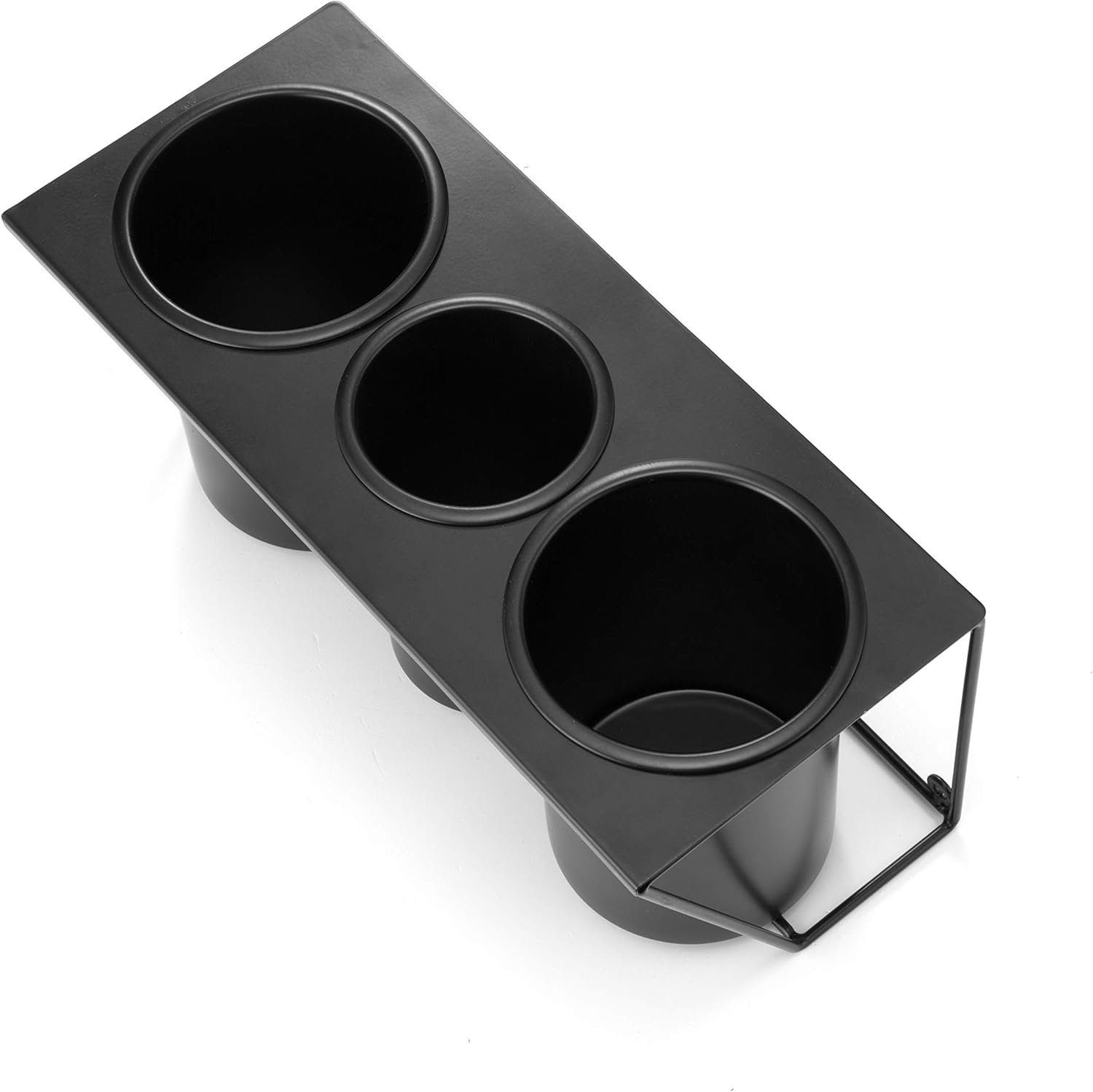 J JACKCUBE DESIGN Hair Dryer Holder Hair Styling Product Care Tool Organizer Bath Supplies Accessories Tray Stand Storage Bathroom Steel Hair Dryer Holder(Black) MK470B image number 3