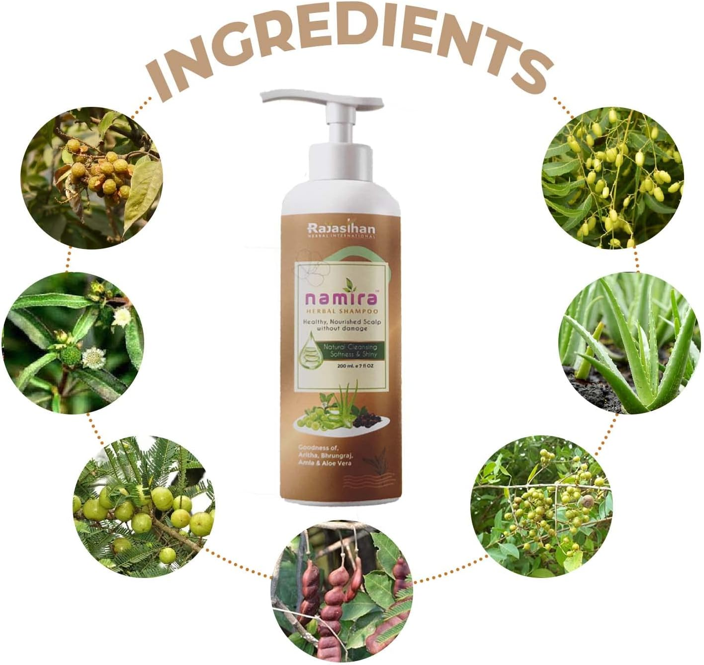 Rajasthan Herbals Namira Herbal Shampoo image number 2