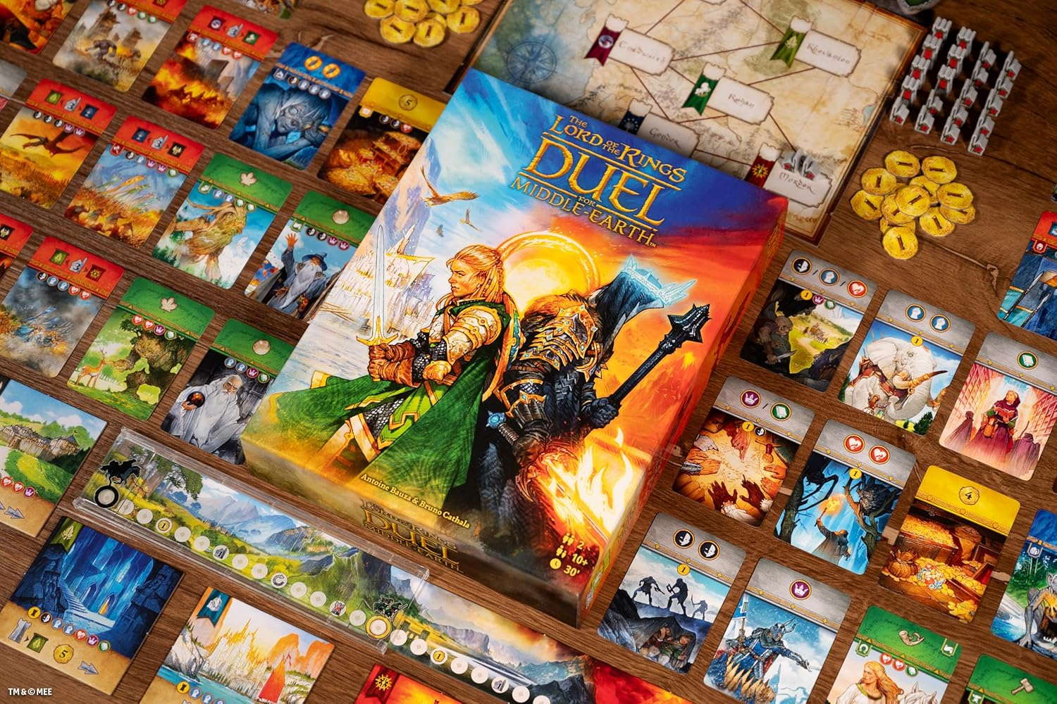 Asmodee | Repos Production | Lord of the Rings Duel for Middle-Earth | Board Game Based on 7 Wonders Duel | 2 Players, Ages 10+ image number 3