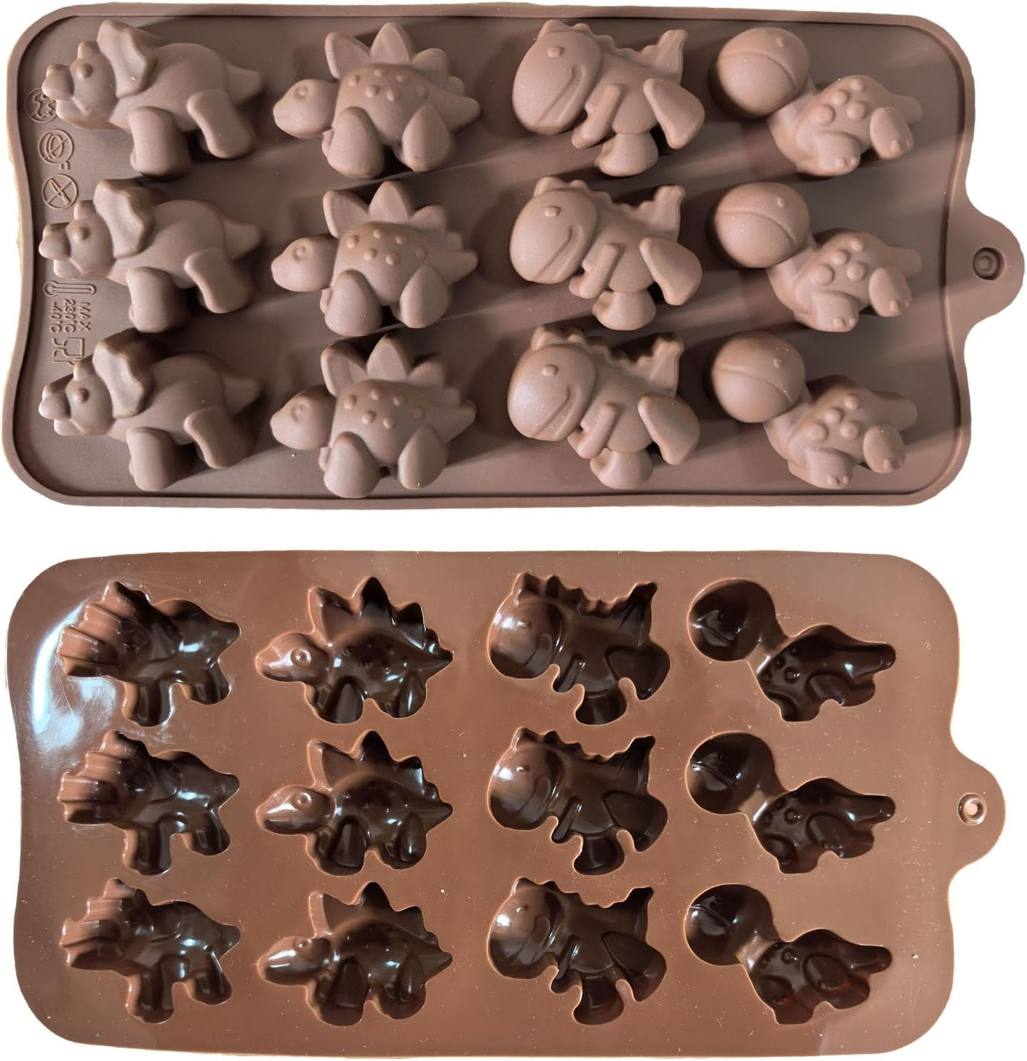 REGODI 3 Packs of Animal Silicone Chocolate Candy Molds, Cute and Unique Mold Collection image number 1