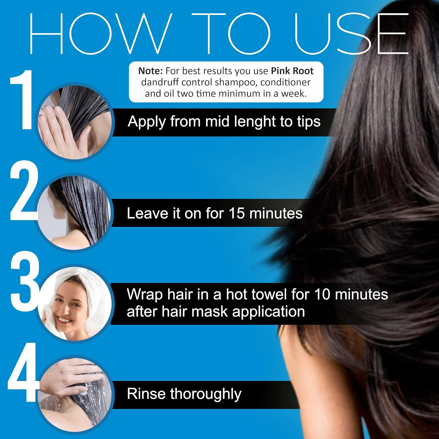 Pink Root Hair Fall Control Hair Mask 200Gm image number 2