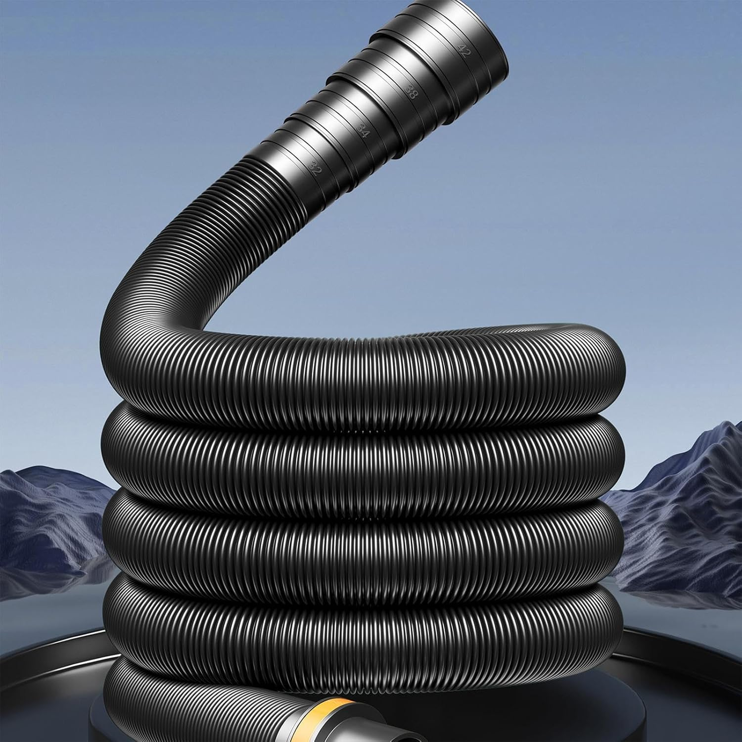 Potable Water Hose - Caravan Waste Pipe | Heavy-Duty Foldable Waste Water Hose for Lawn, RV, Outdoors, Travel, Marine, Camping