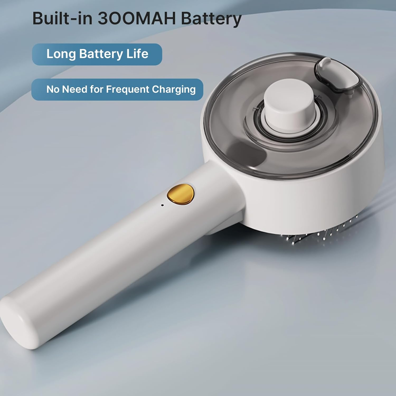 Velmoriah Cat Steam Brush, Rechargeable Cat Brush with Steam, Release Button, 2 Modes, Cat Grooming Brush for Shedding, Massage, Cleaning, Sterilization for Indoor Cats, Kitten, Dogs image number 6