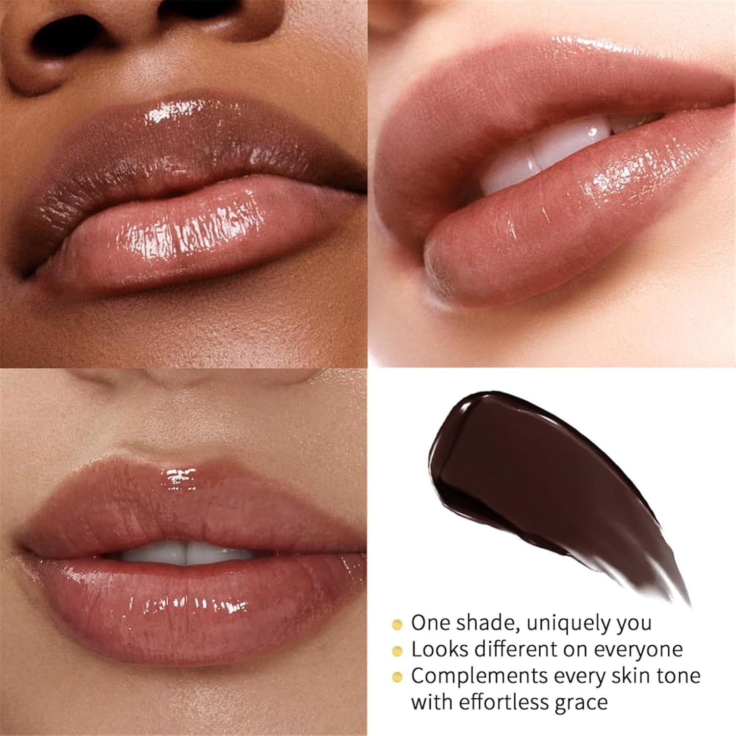 Honeynoir-Black Honey Lipstick,Honey Lip Gloss - Moisturizing Matte Lipstick, Universal Shade for All Skin Tones (Pink) image number 1