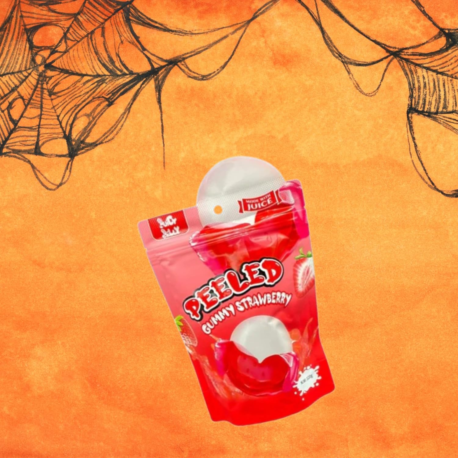Juicy Jelly Peeled Gummy Strawberry 120G - 2 Pack image number 3