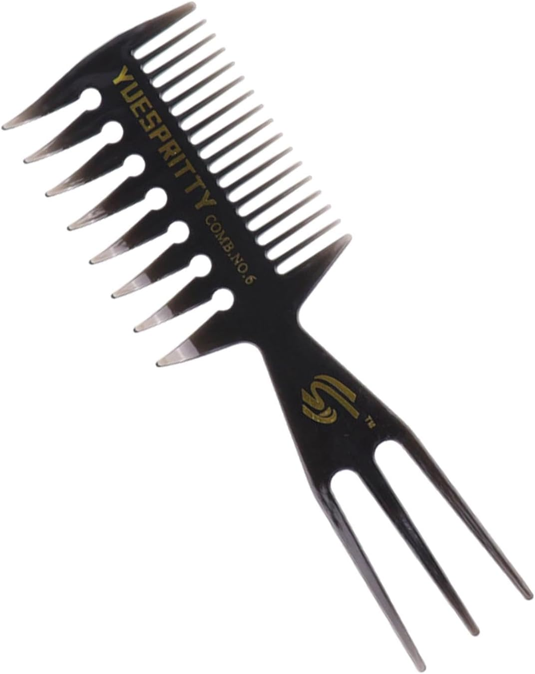 Slicked-Back Combs - Wide Tooth Comb Hairdressing Brush,Wide Large Tooth, Slick Back Hair Brush, Retro Oil Head, Men'S Styling Comb for Salon Barbers, Men Boy Gentleman