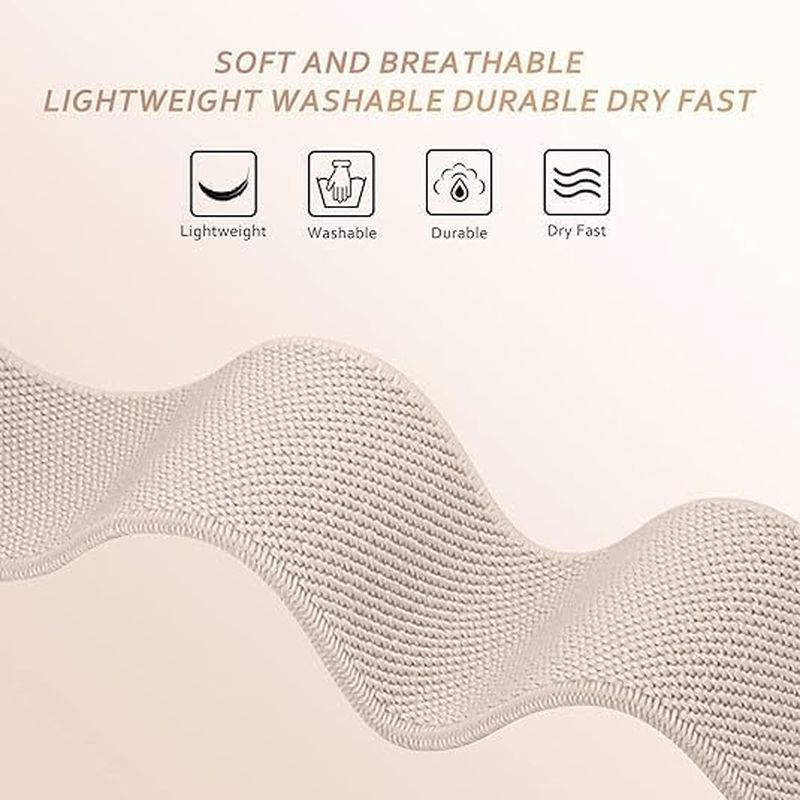 T Tersely 5Pack 18Mm Elastic Solo Loop Bands for Garmin Venu 4 41Mm/Forerunner 255S/Music/265S/Music/Venu 2S/3S/Vivoactive 3S/4S, Soft Stretch Adjustable Nylon Sport Strap for Garmin image number 5