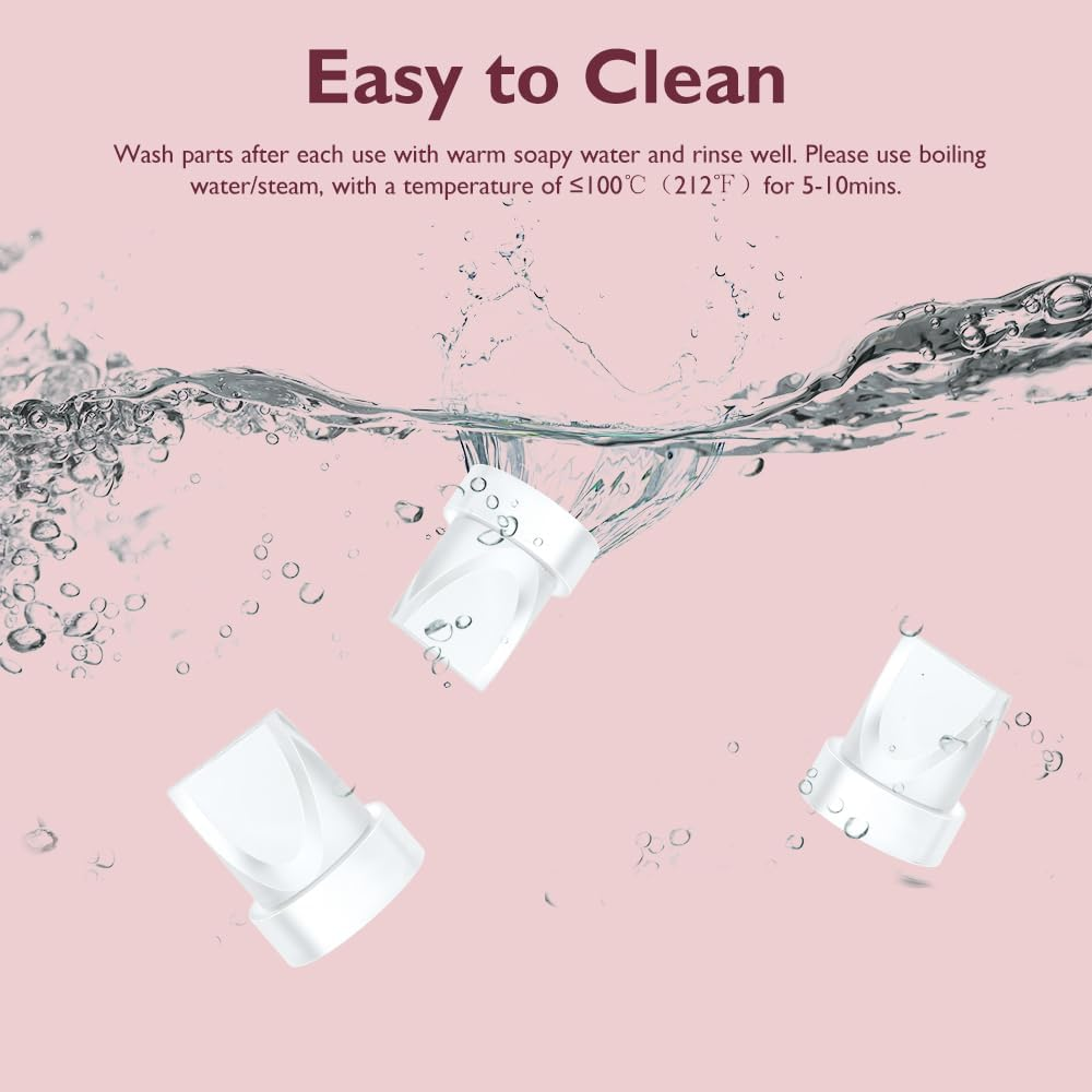 6PCS Duckbill Valves Compatible with Momcozy M5/M6 Wearable Breast Pump, Replacement Pump Parts Accessories Compatible for V2 Pro/V1 Pro Hands Free Breast Pump Parts, Not Original Mom Cozy Accessories image number 4