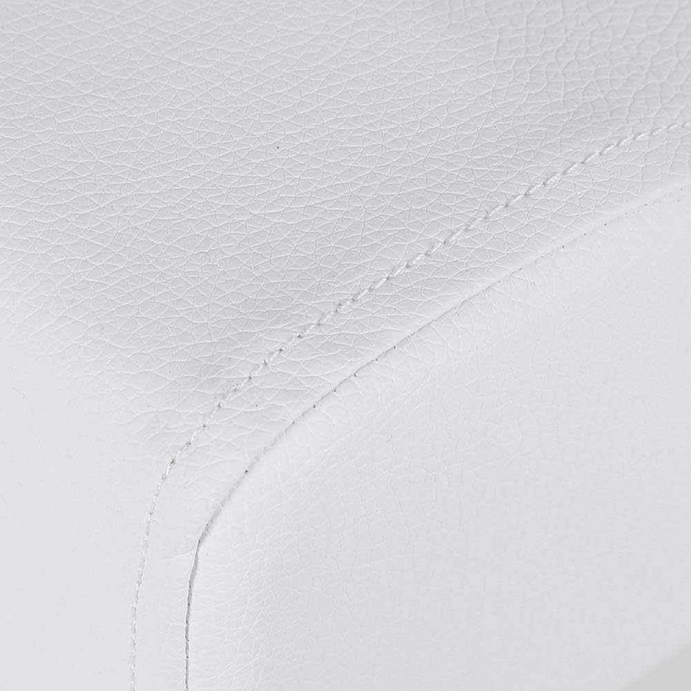 Stool Chair with Footrest,Adjustable Foot Care Pedicure Nail Stool,Pedicure Manicure Technician Nail Footrest Salon Spa Equipment(White) image number 2