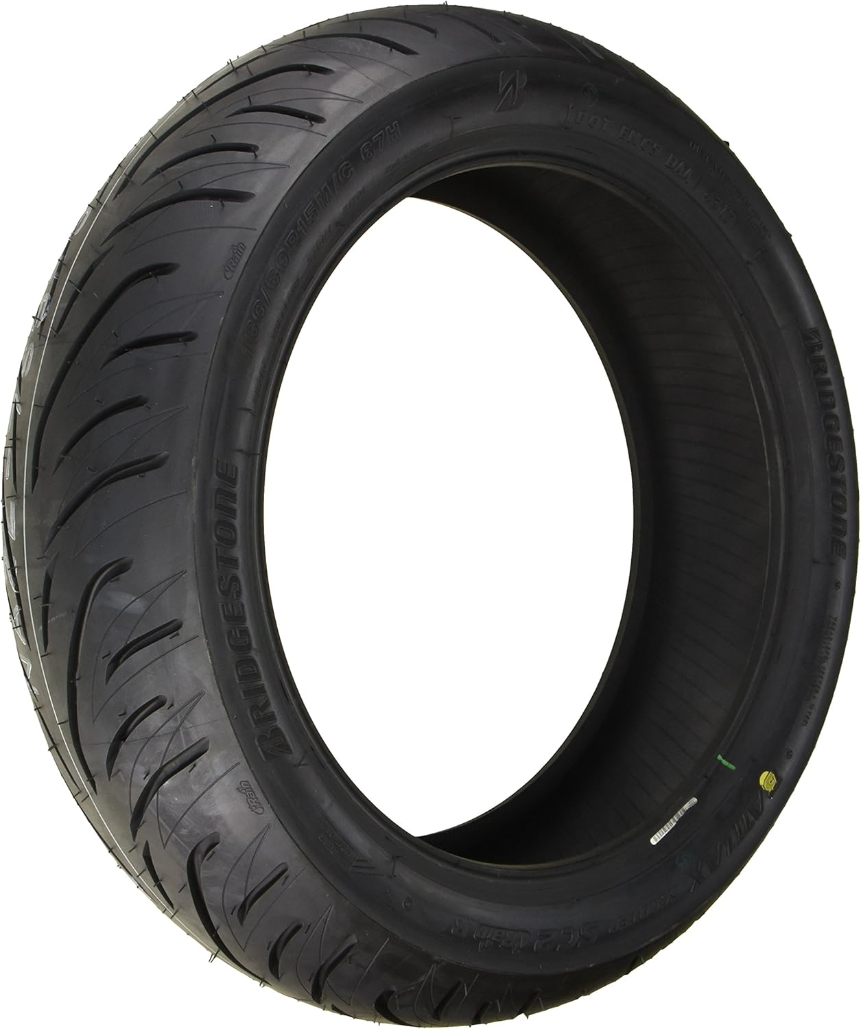Bridgestone MCR05681 BATTLAX SCOOTER SC2 RAIN Motorcycle Tire, Rear 160/60R15 M/C, 67H, Tubeless Type (TL), for Two Wheels, Motorcycles
