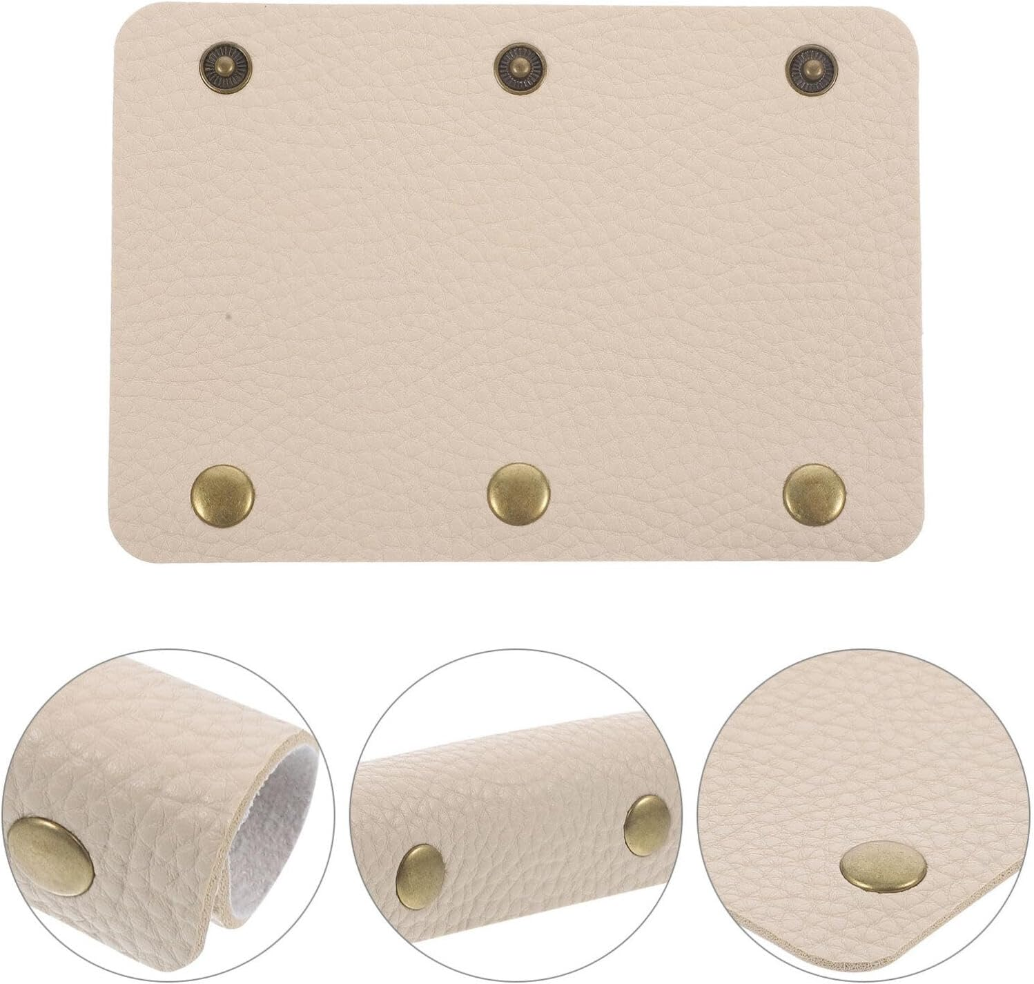 PACKOVE Luggage Bag Handle Protector Pu Leather Handbag Cover Wrap for Stylish Design Enhanced Grip for Comfort and Injury Prevention image number 5