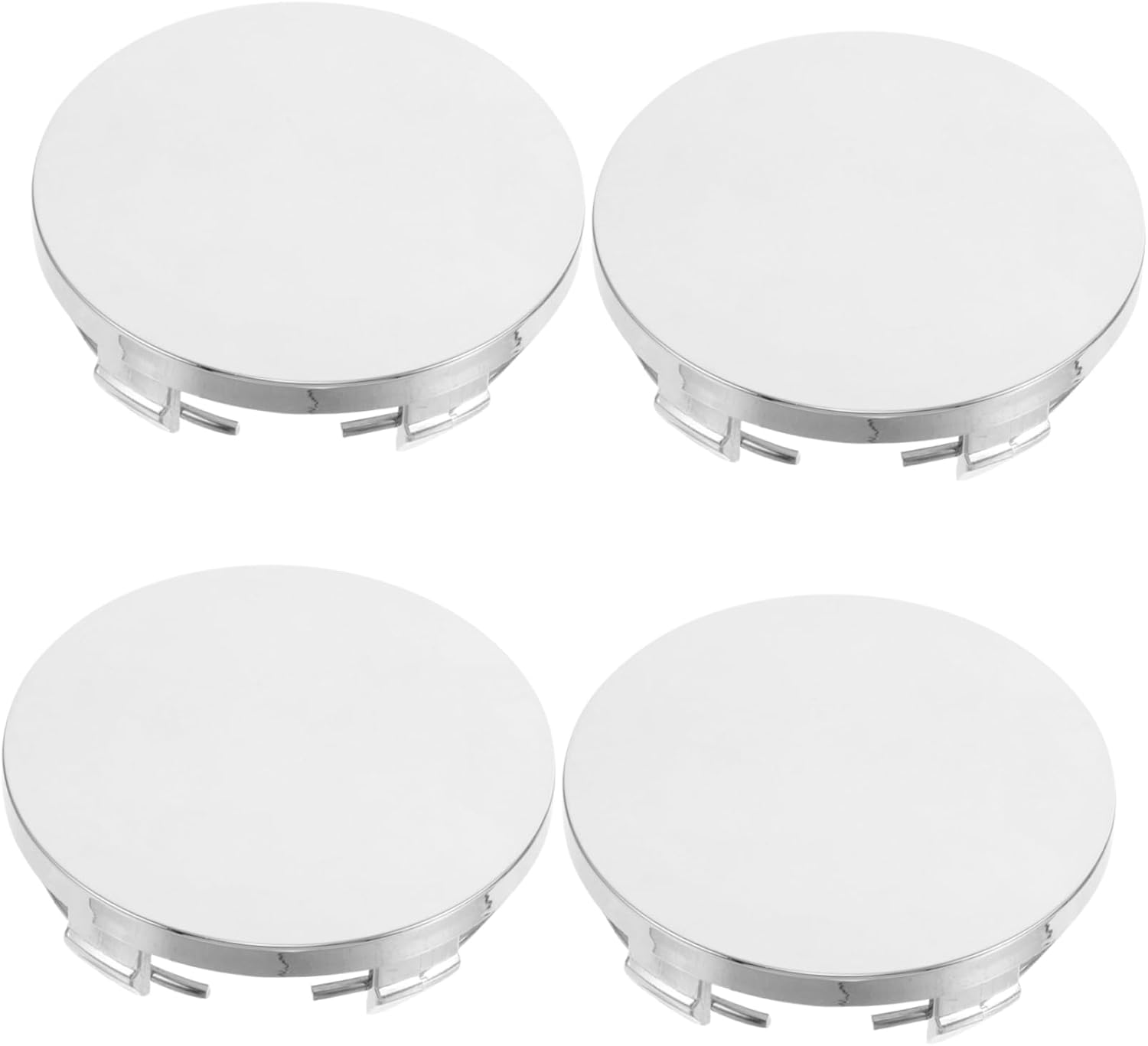 4 Pcs Wheel Rim Center Hub Covers Chrome Finish Automotive Rim Caps for Cars Suvs Trucks Durable Protection for Wheel Hubs with Easy Installation image number 4
